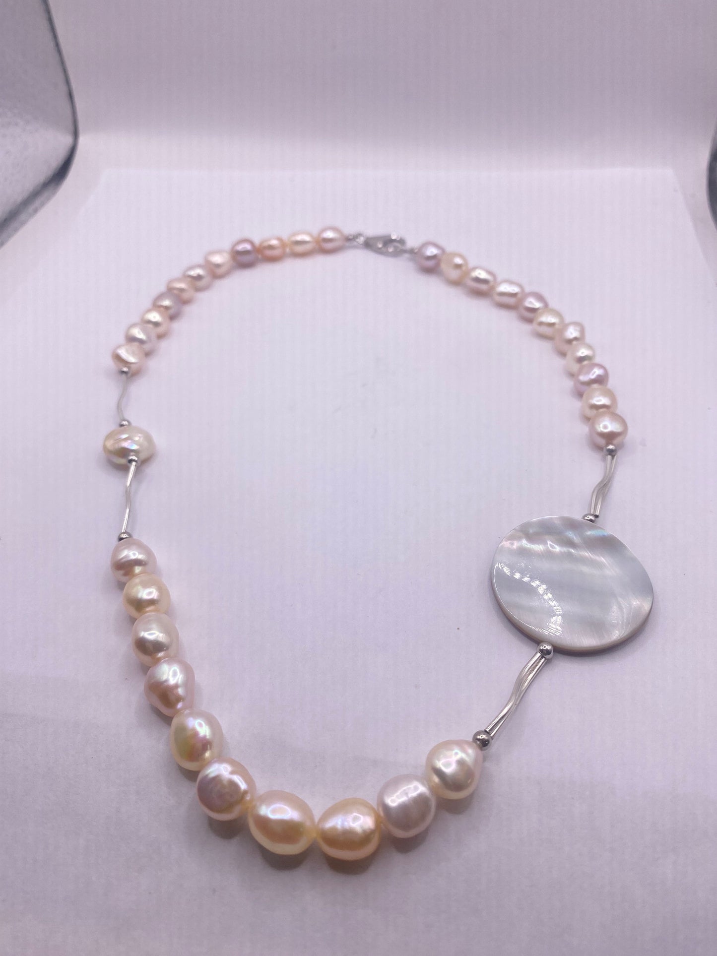 Vintage White Pearl 18 inch Necklace