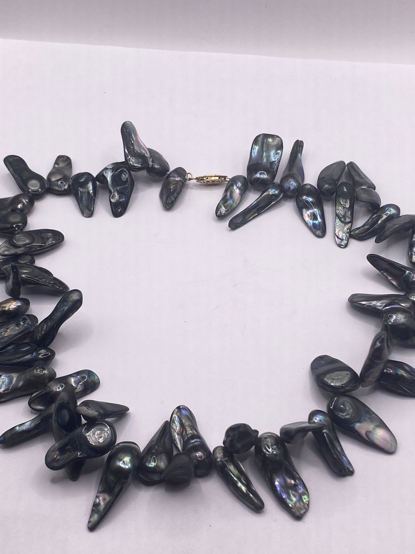 Vintage Black Pearl 18 inch Necklace