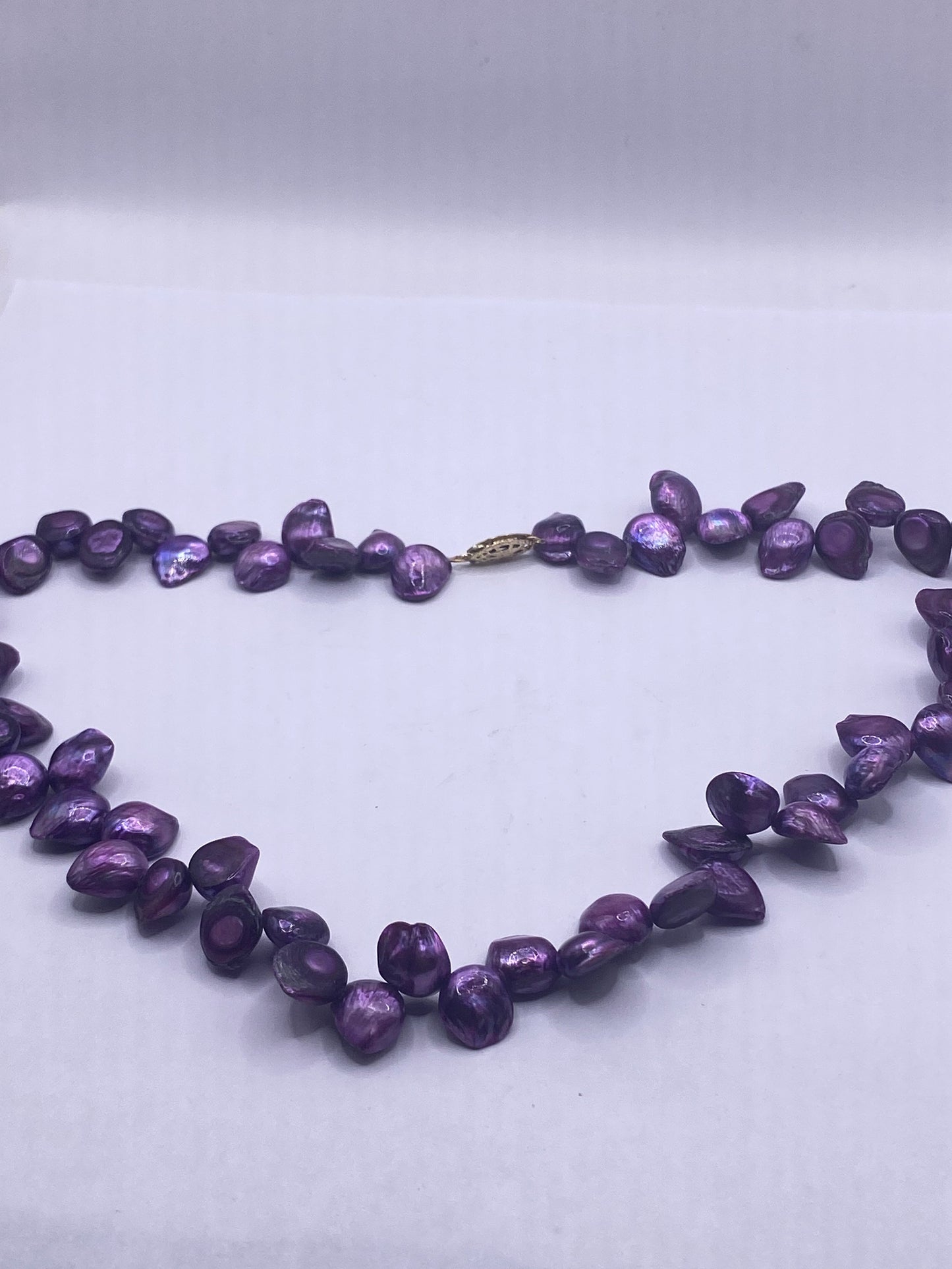 Vintage Purple Pearl 18 inch Necklace