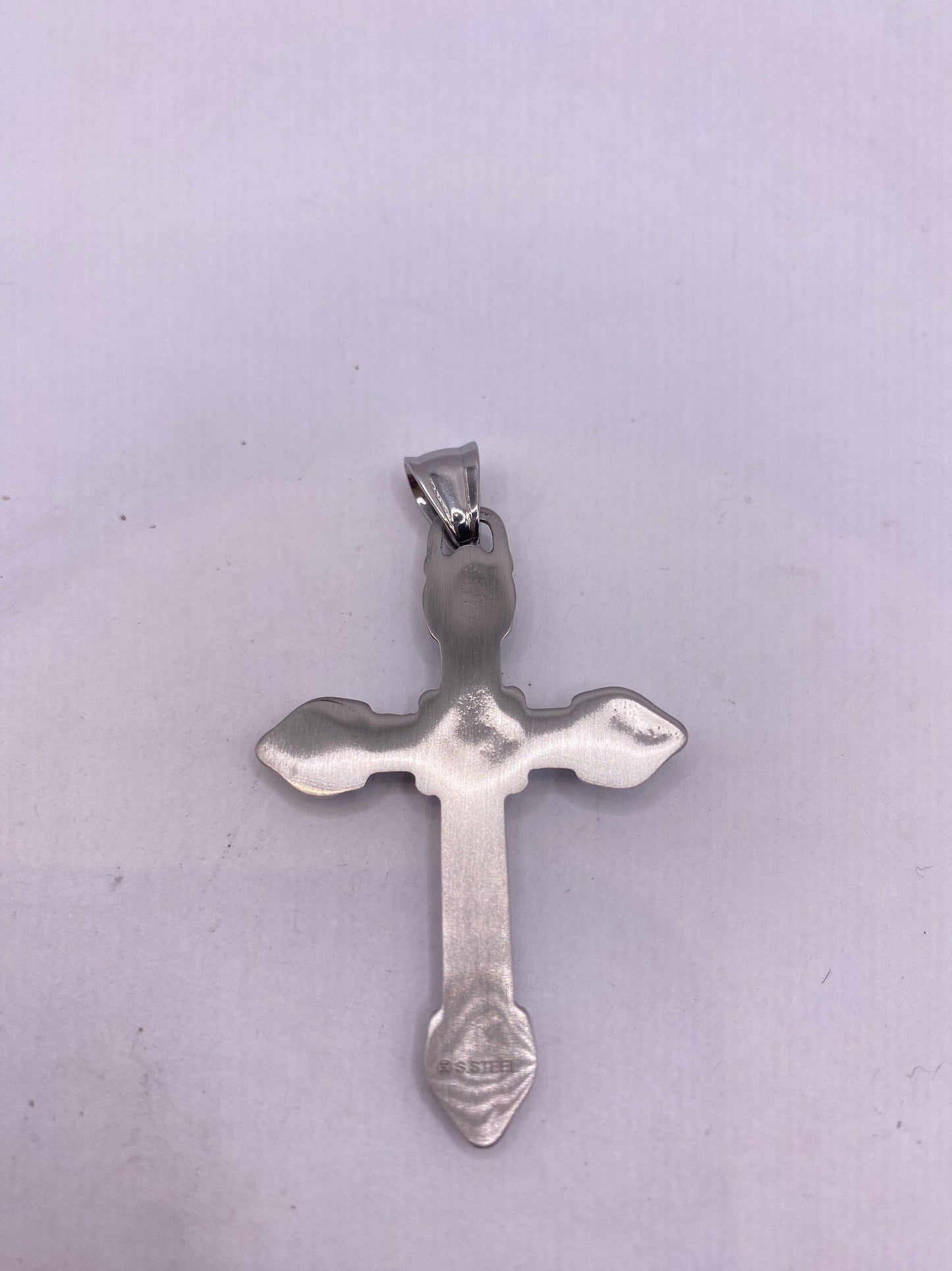 vintage Celtic Stainless Steel Cross pendant necklace