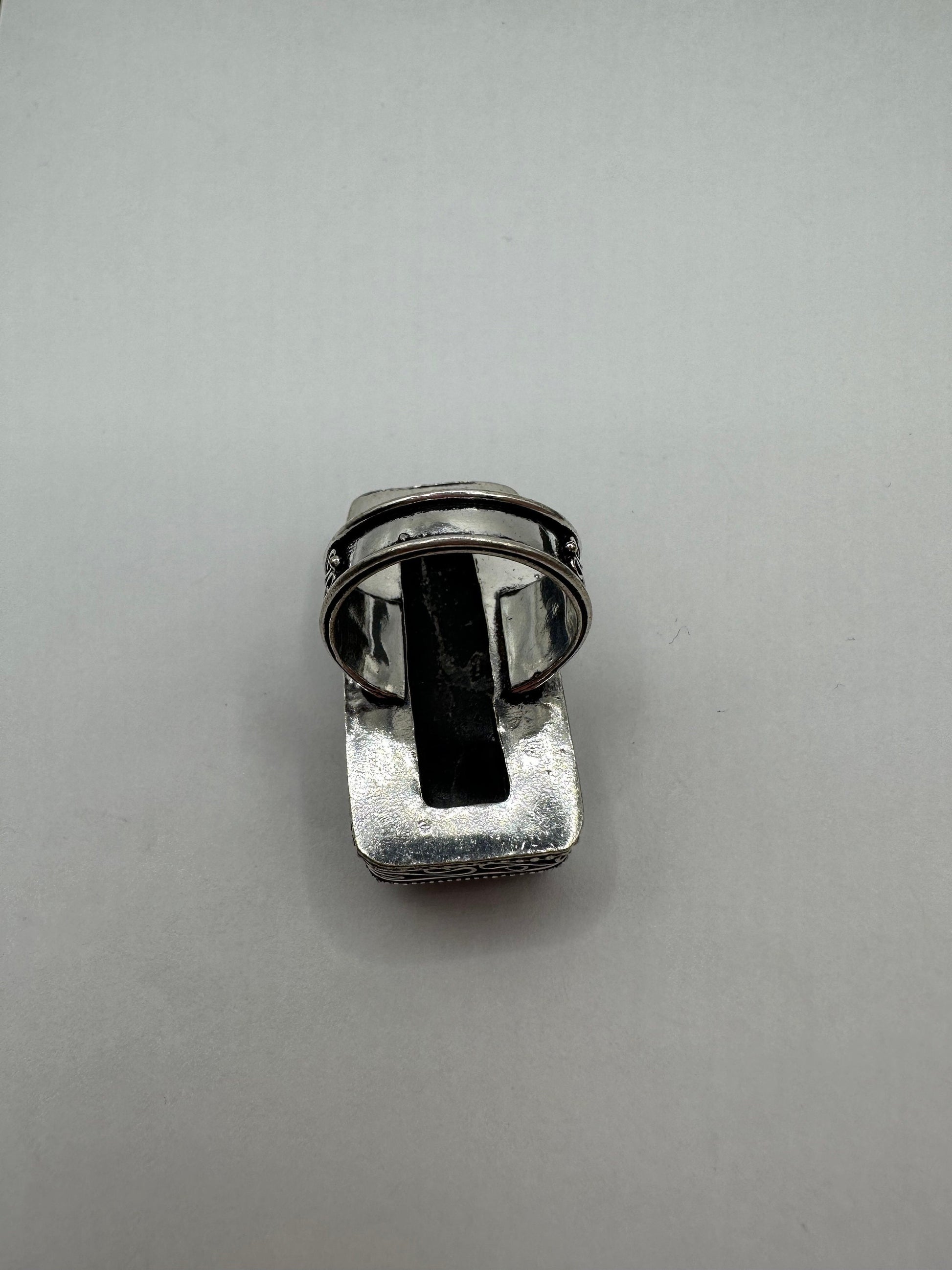 Vintage Blue Genuine Lapis Lazuli Cocktail Ring