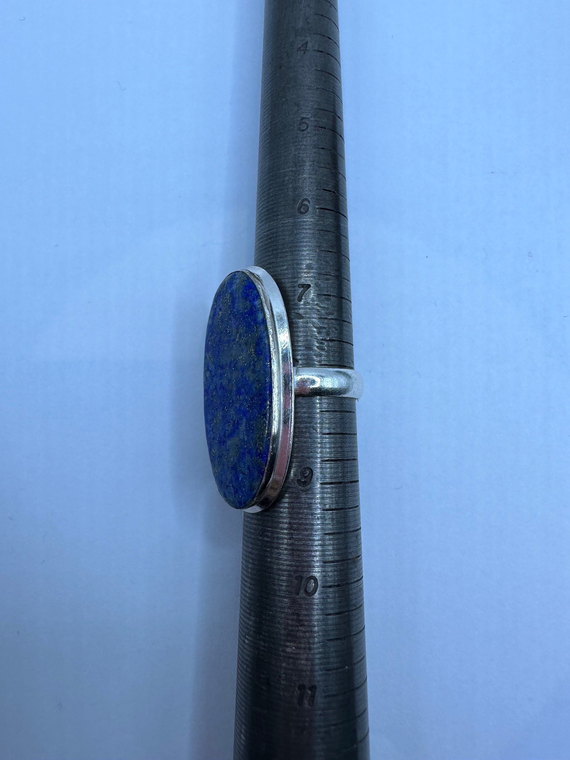 Vintage Blue Genuine Lapis Lazuli Cocktail Ring