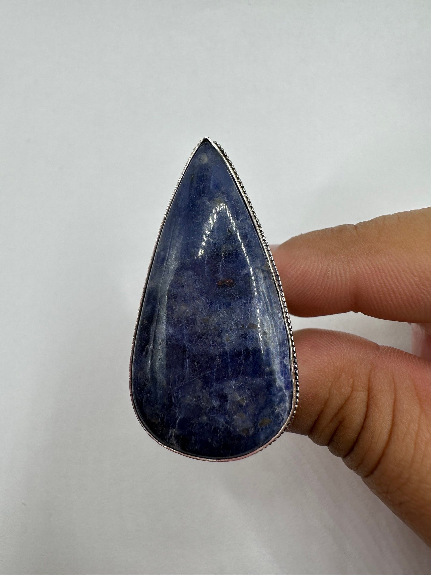 Vintage Blue Genuine Lapis Lazuli Cocktail Ring