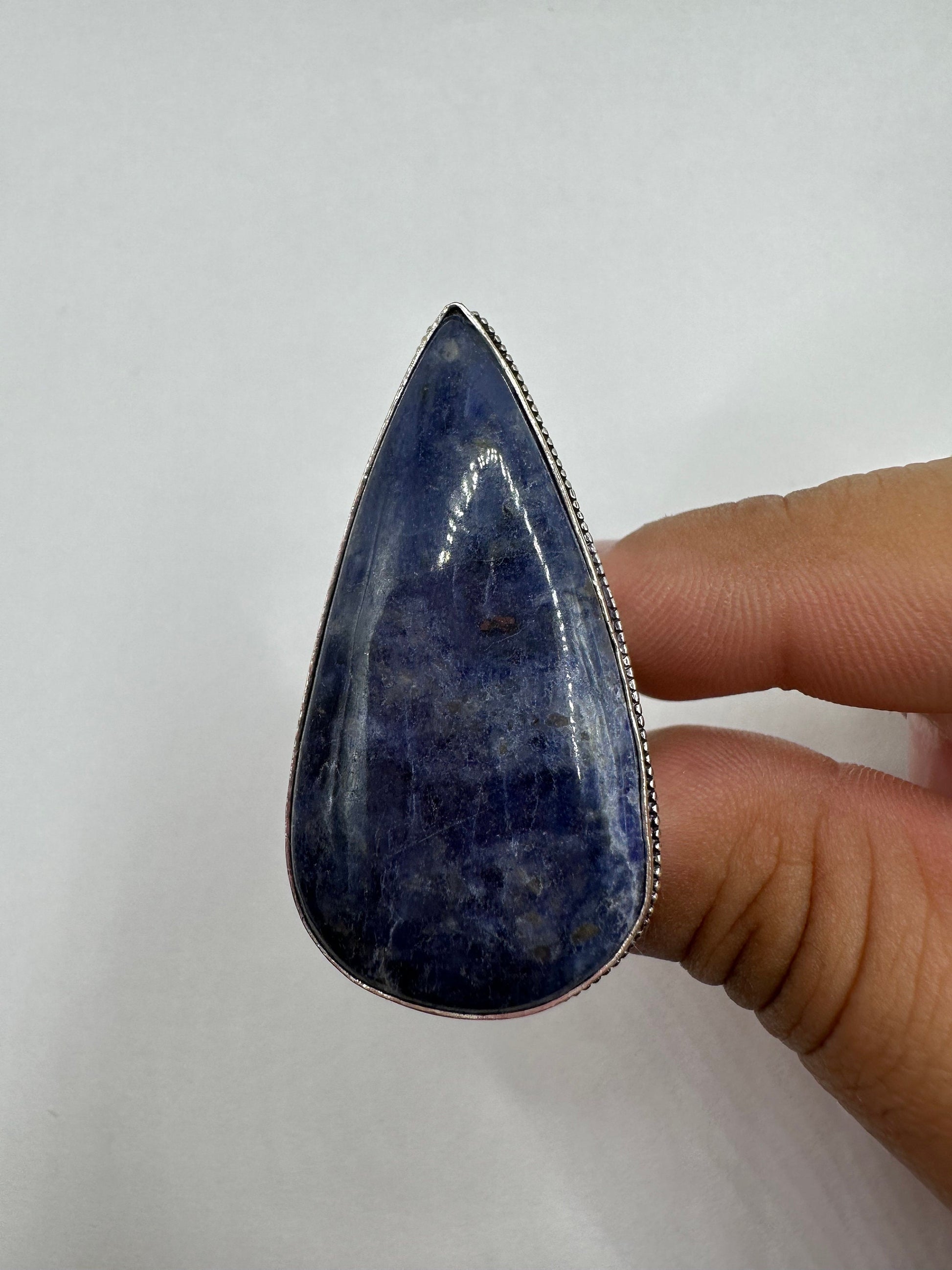 Vintage Blue Genuine Lapis Lazuli Cocktail Ring