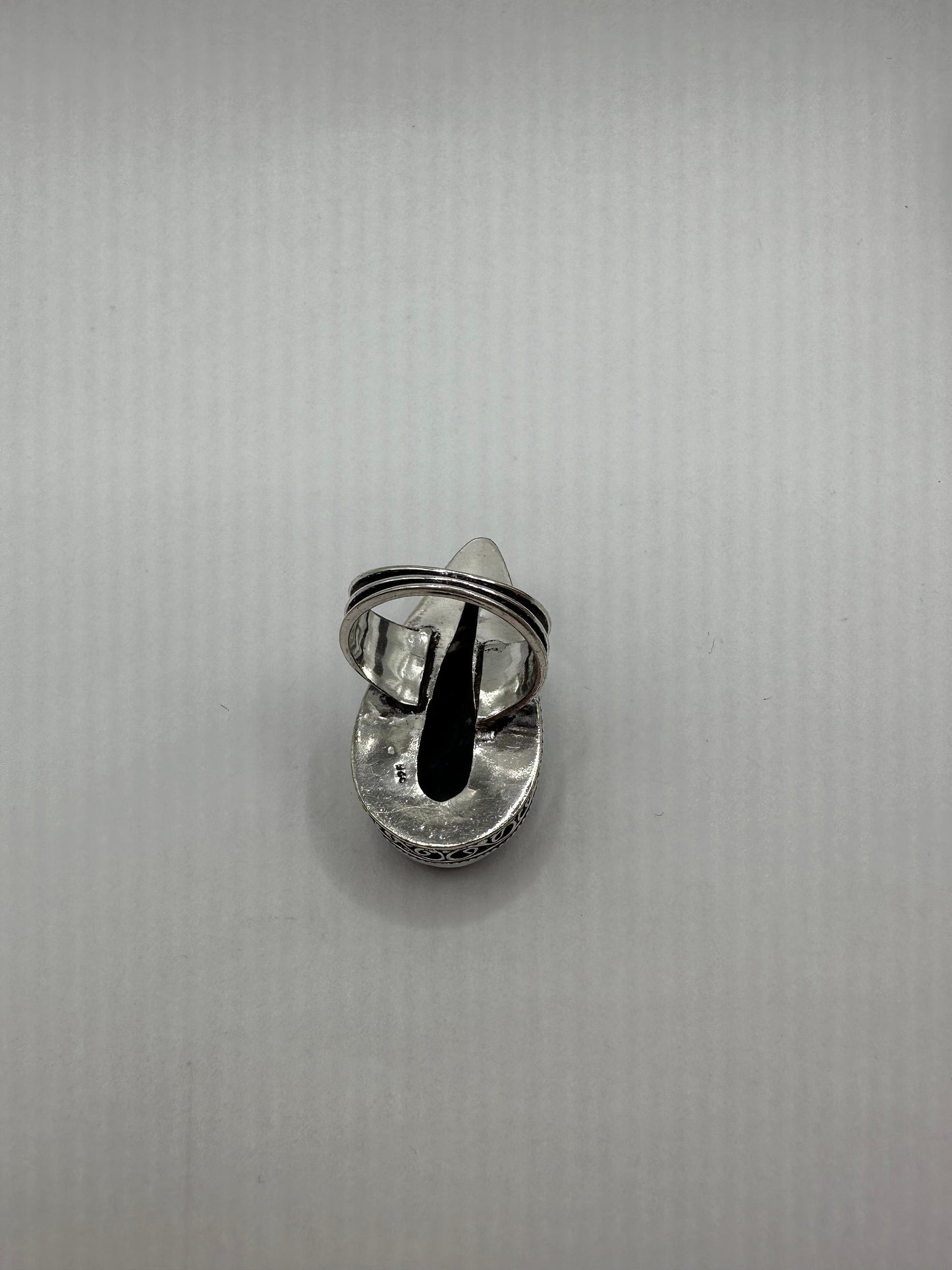 Vintage Blue Genuine Lapis Lazuli Cocktail Ring