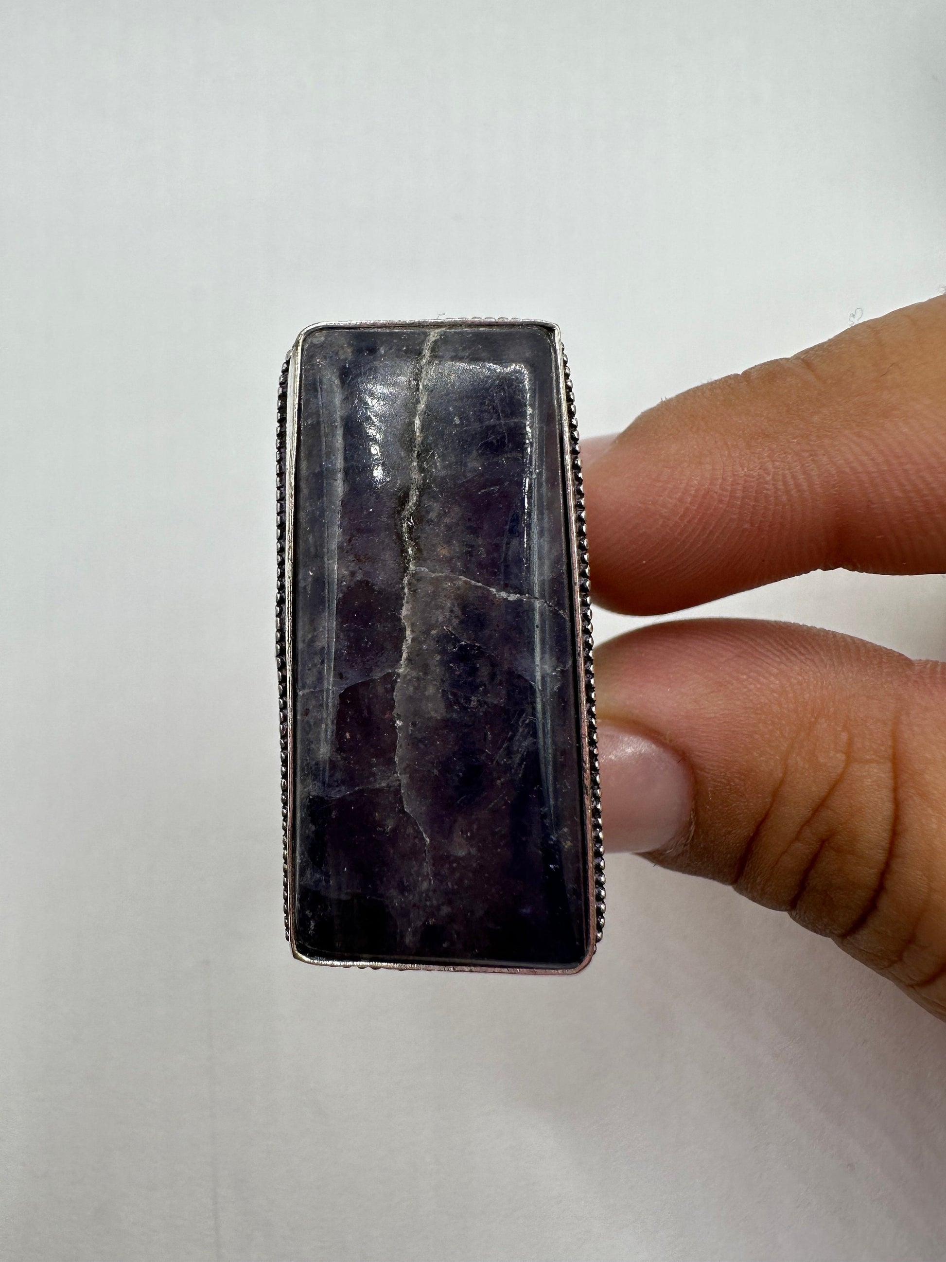 Vintage Blue Genuine Lapis Lazuli Cocktail Ring