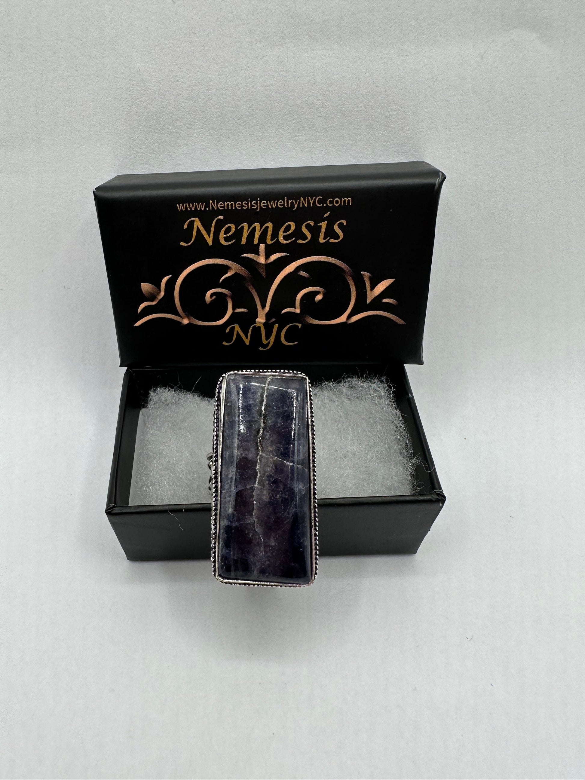 Vintage Blue Genuine Lapis Lazuli Cocktail Ring