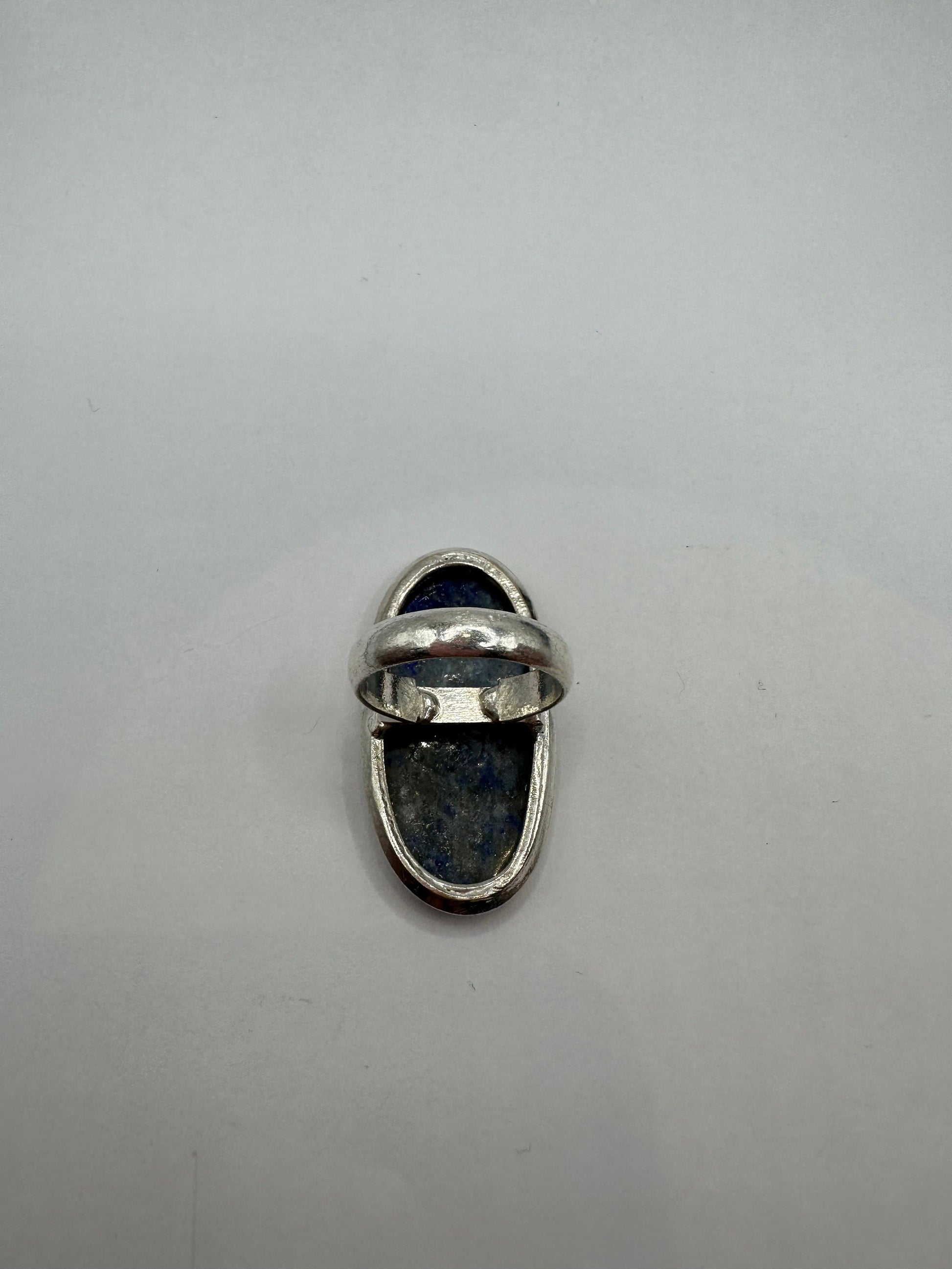 Vintage Blue Genuine Lapis Lazuli Cocktail Ring