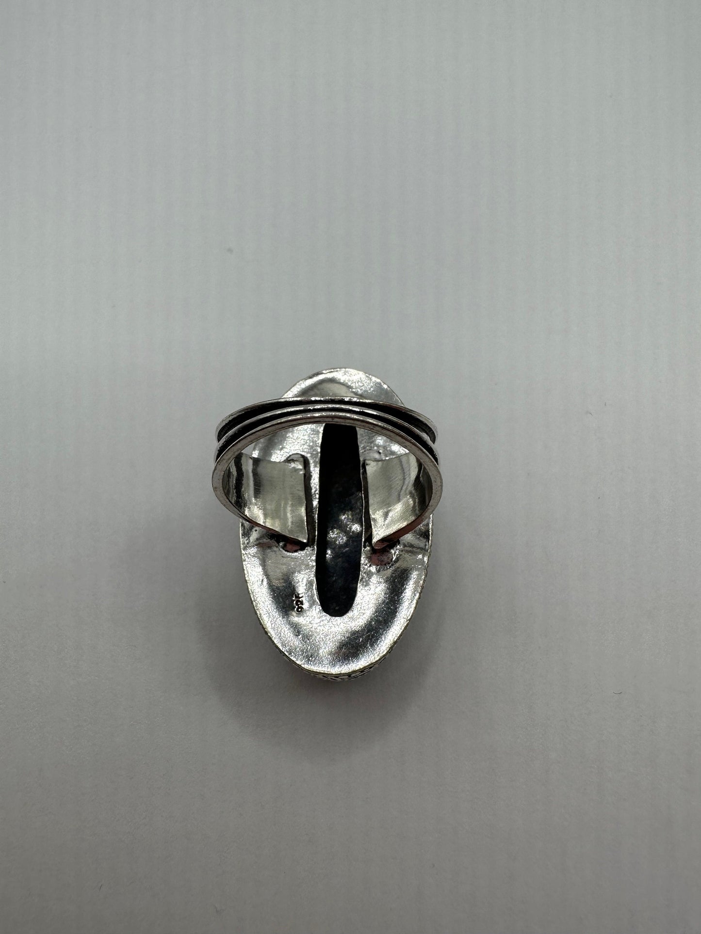 Vintage Blue Genuine Lapis Lazuli Cocktail Ring