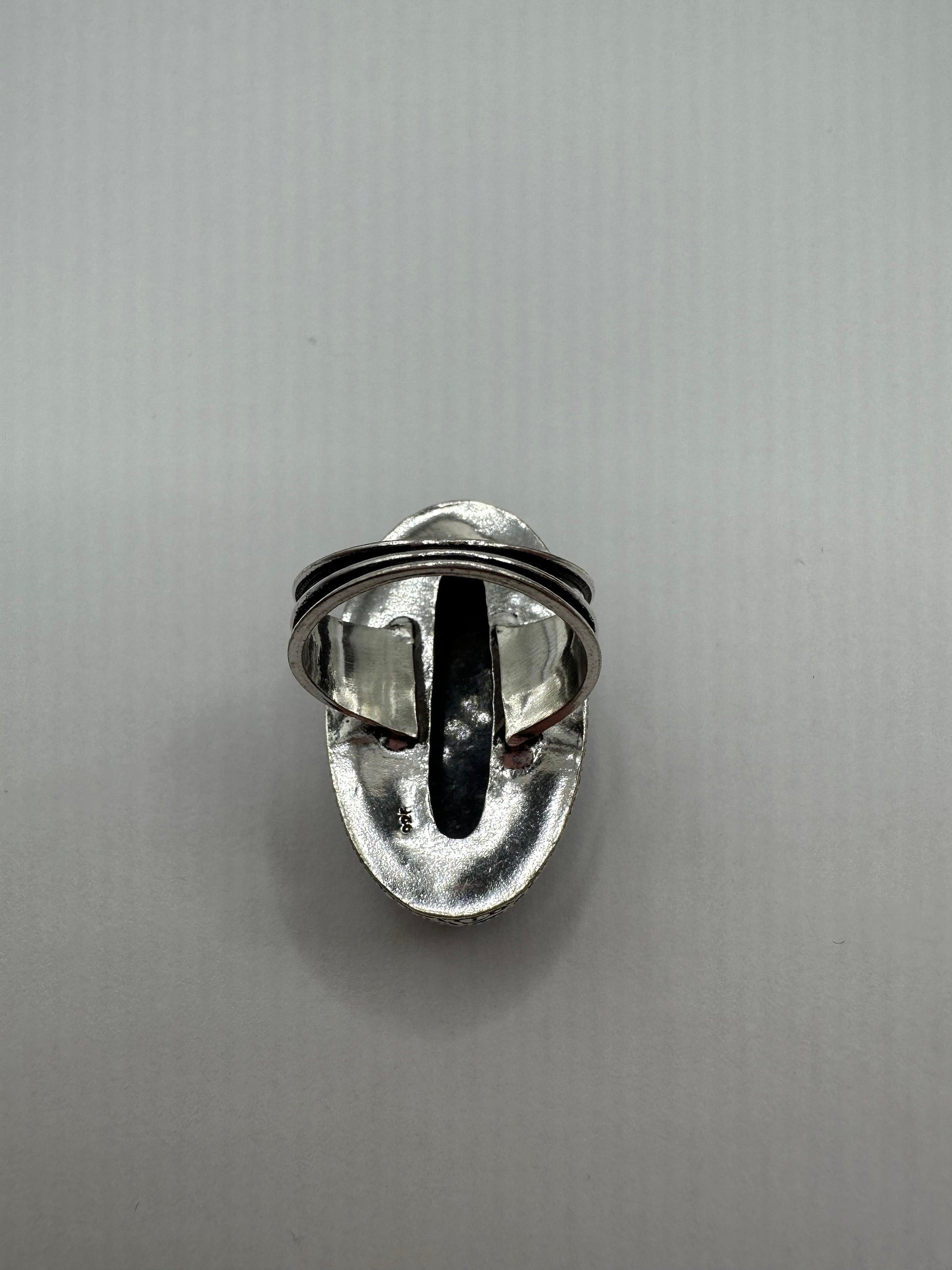 Vintage Blue Genuine Lapis Lazuli Cocktail Ring