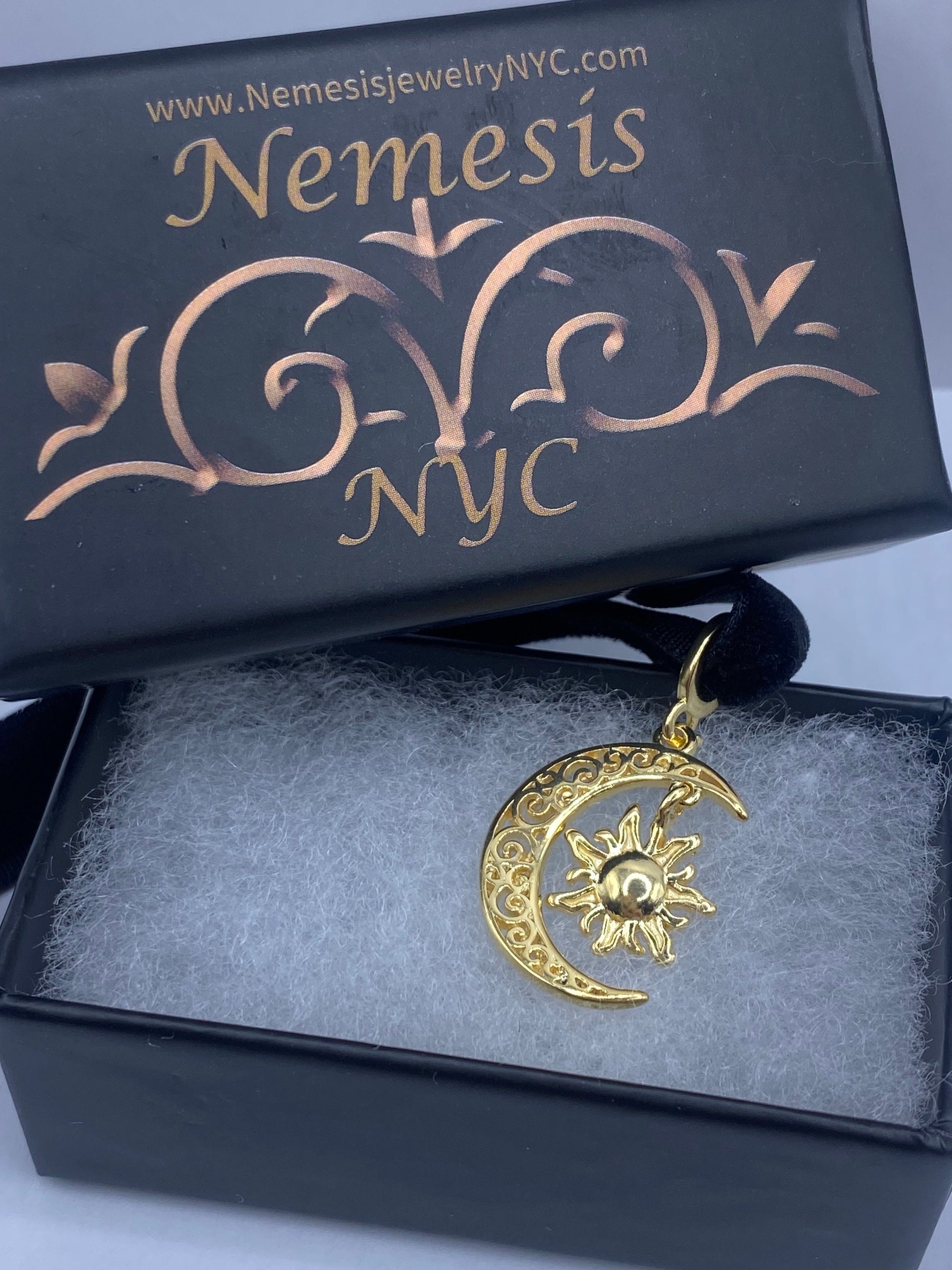 Vintage Star and Crecent Moon of Islam Choker Muslim Gold Filled Deco Etched Necklace