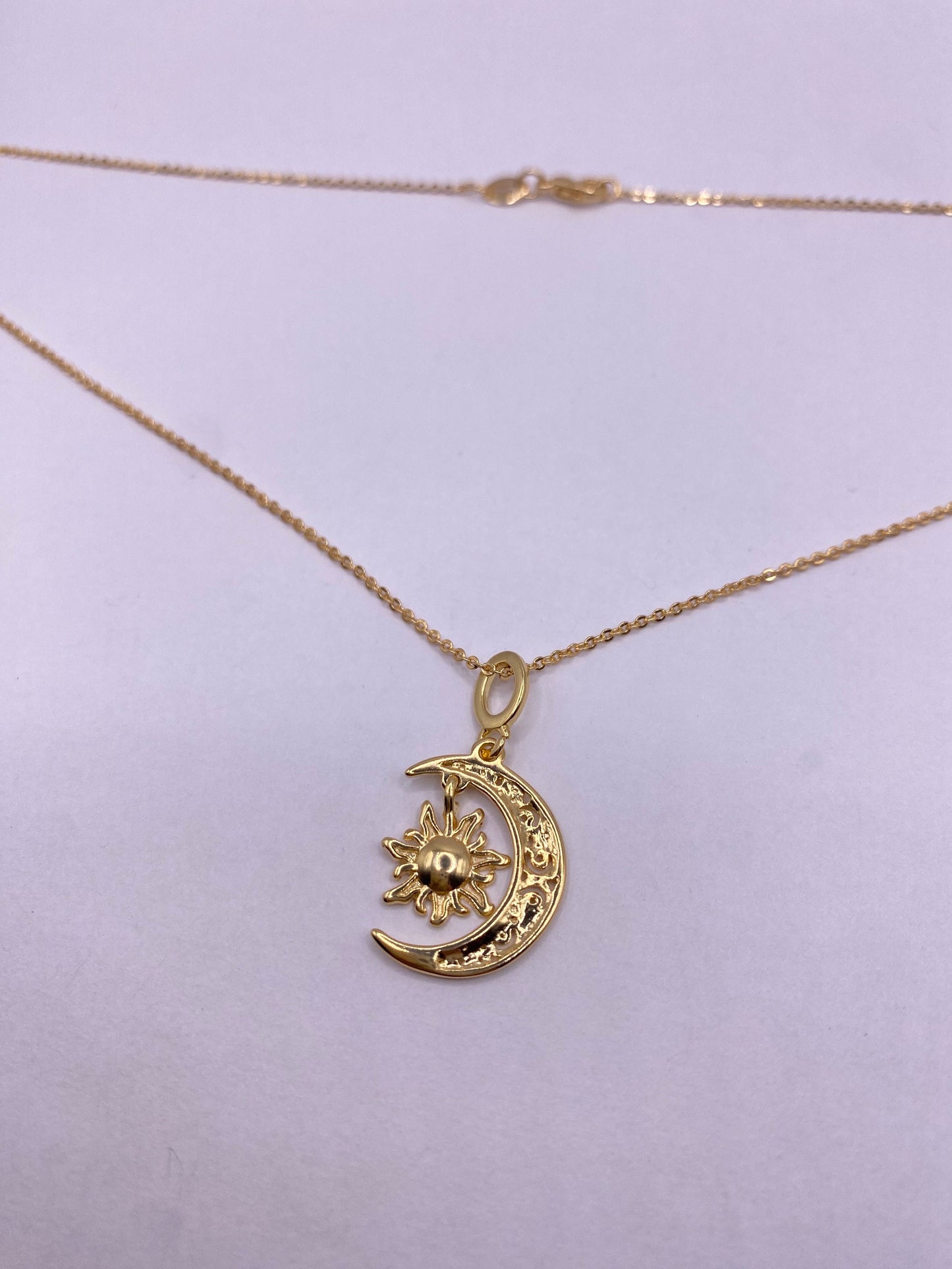 Vintage Nation of Islam Star and Crecent Moon of Islam Choker Muslim Gold Filled Deco Etched Necklace