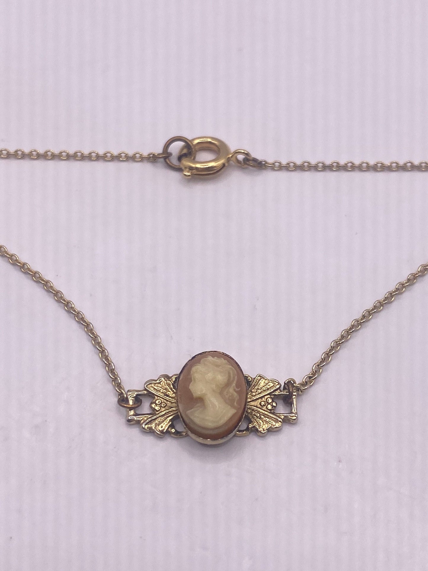 Vintage Cameo Bracelet 14k Yellow Gold Filled