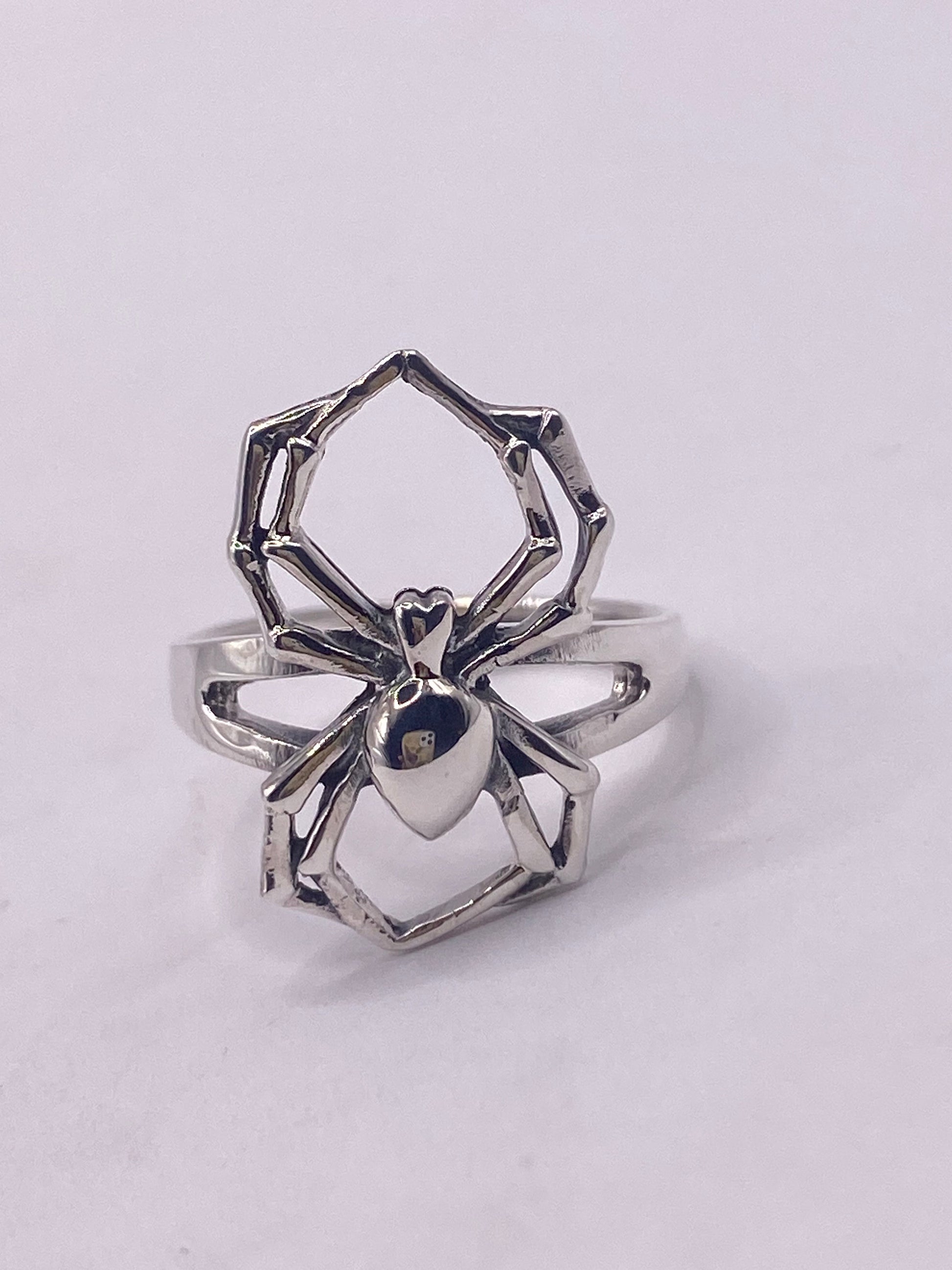 Vintage Spider Ring 925 Sterling Silver