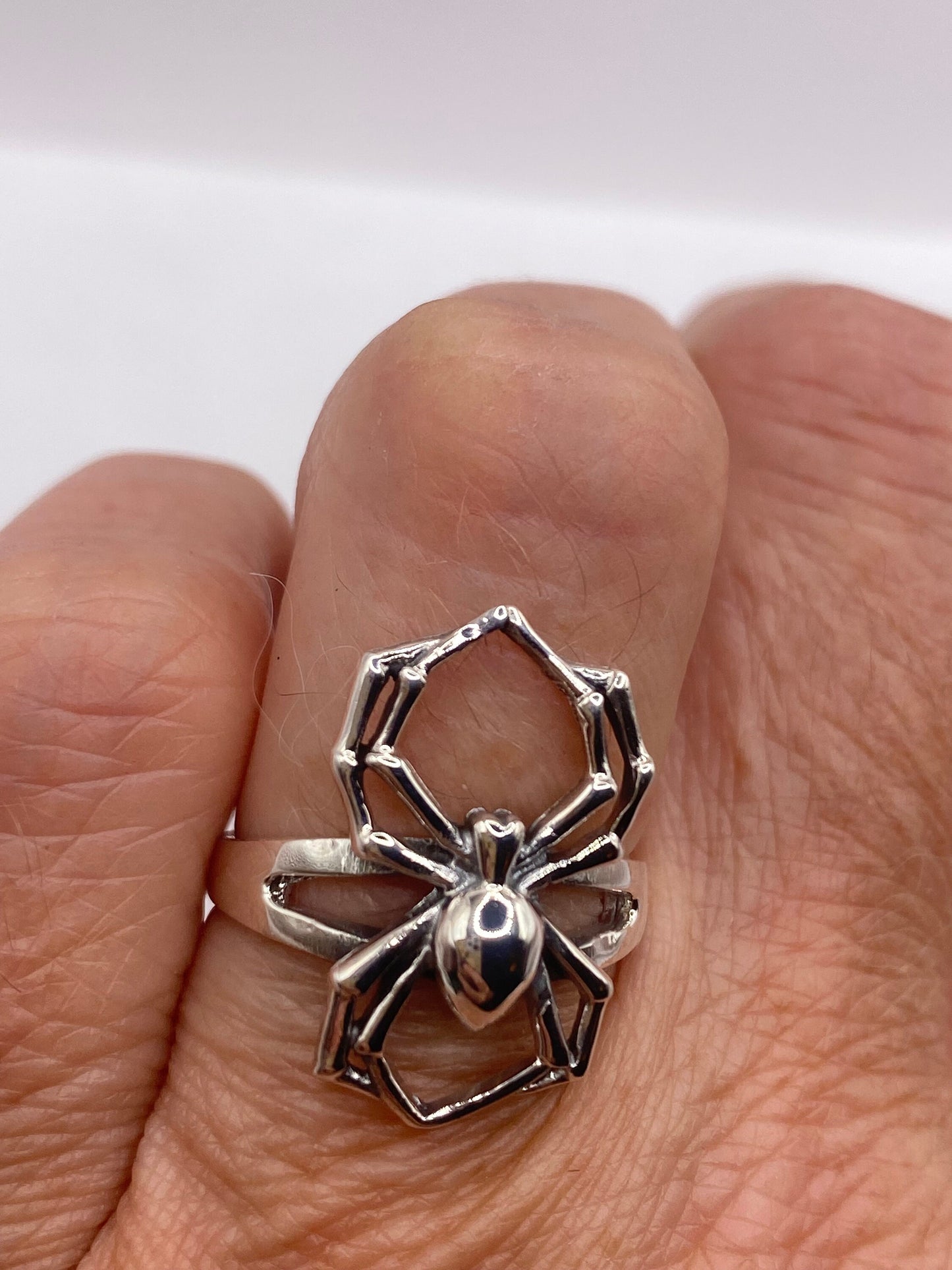 Vintage Spider Ring 925 Sterling Silver