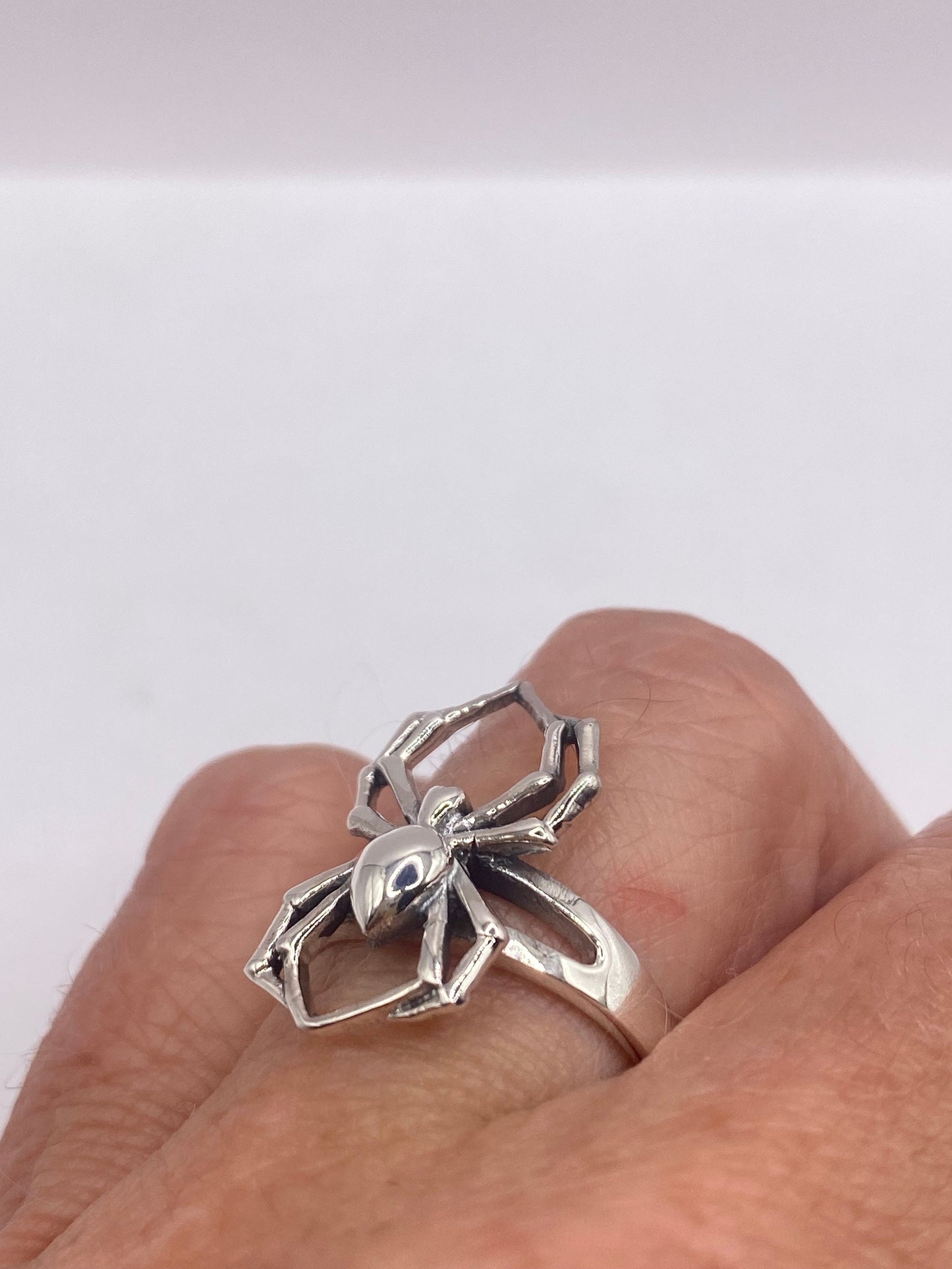 Vintage Spider Ring 925 Sterling Silver