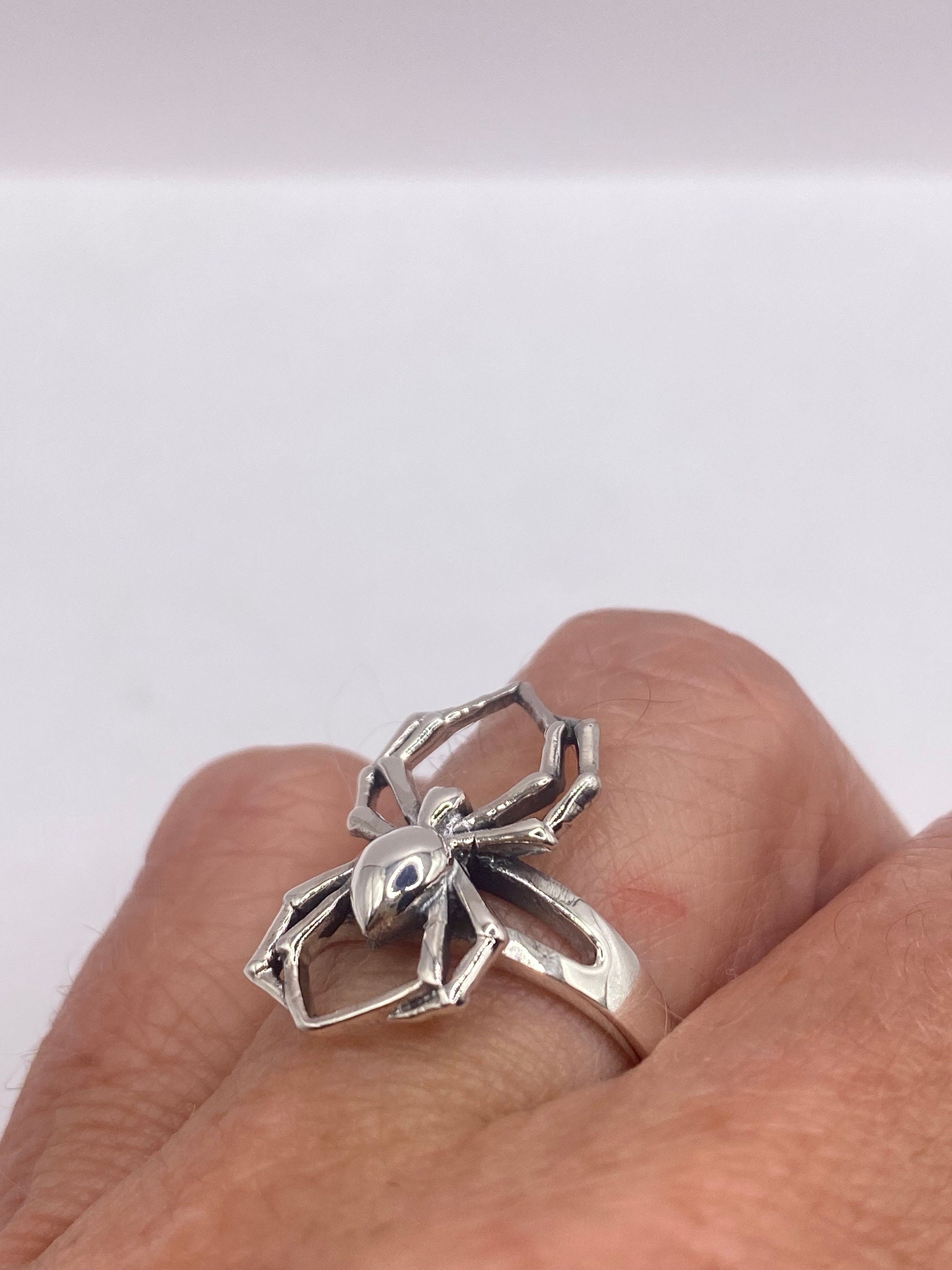 Vintage Spider Ring 925 Sterling Silver