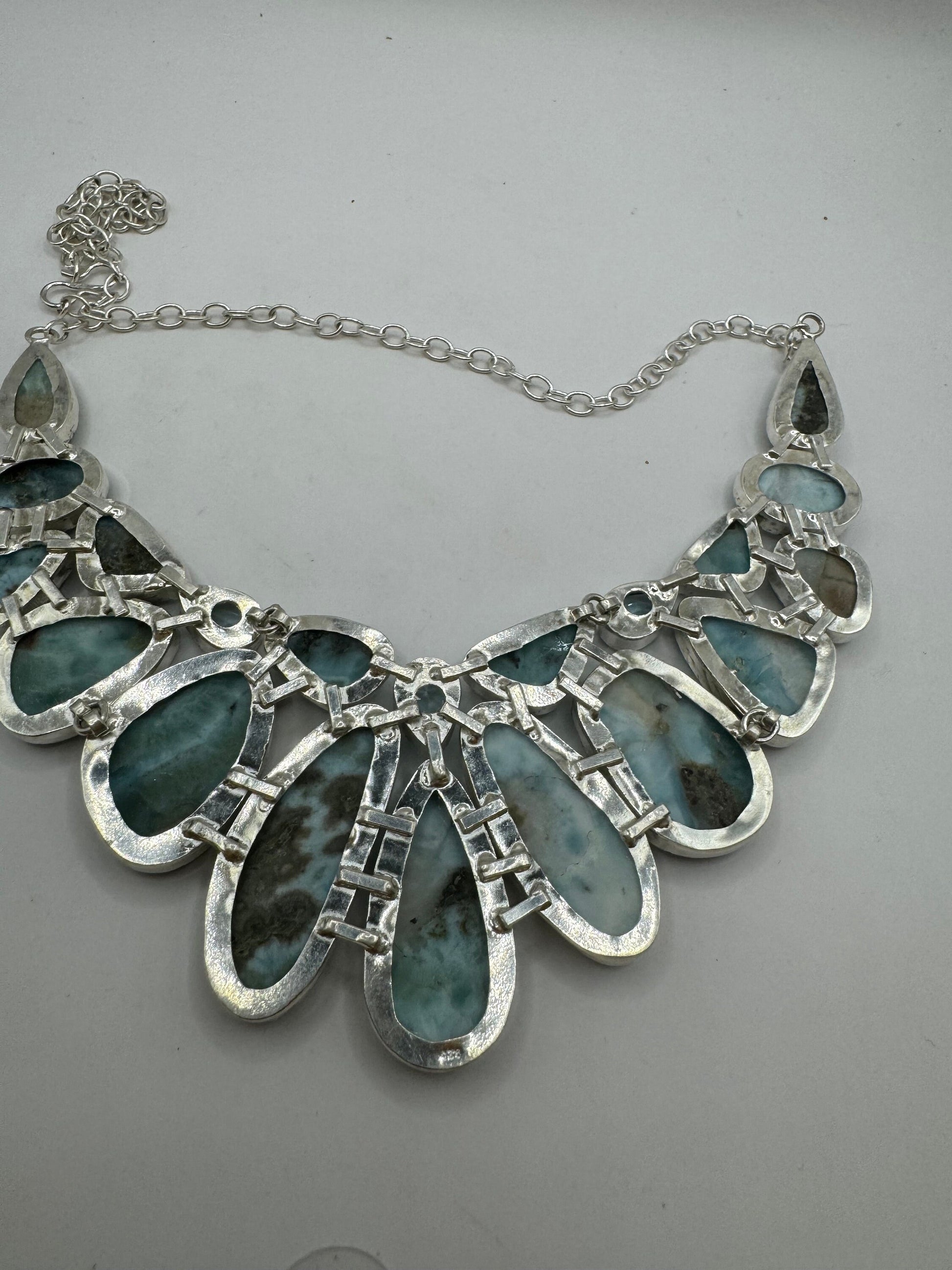 Vintage Blue Larimar Necklace Choker