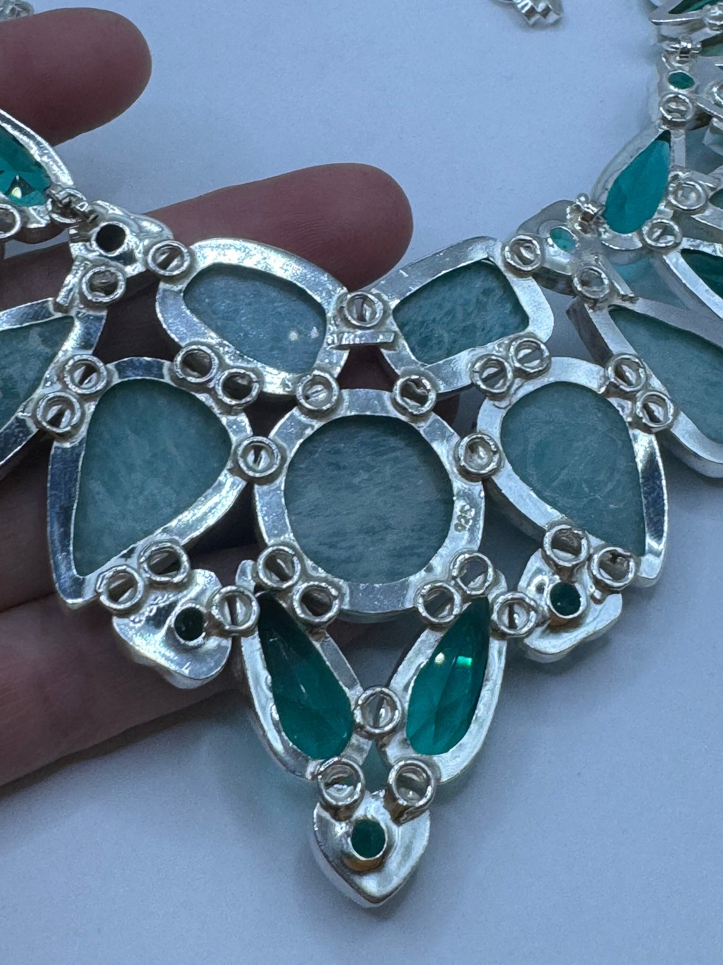 Vintage Blue Larimar Necklace Choker