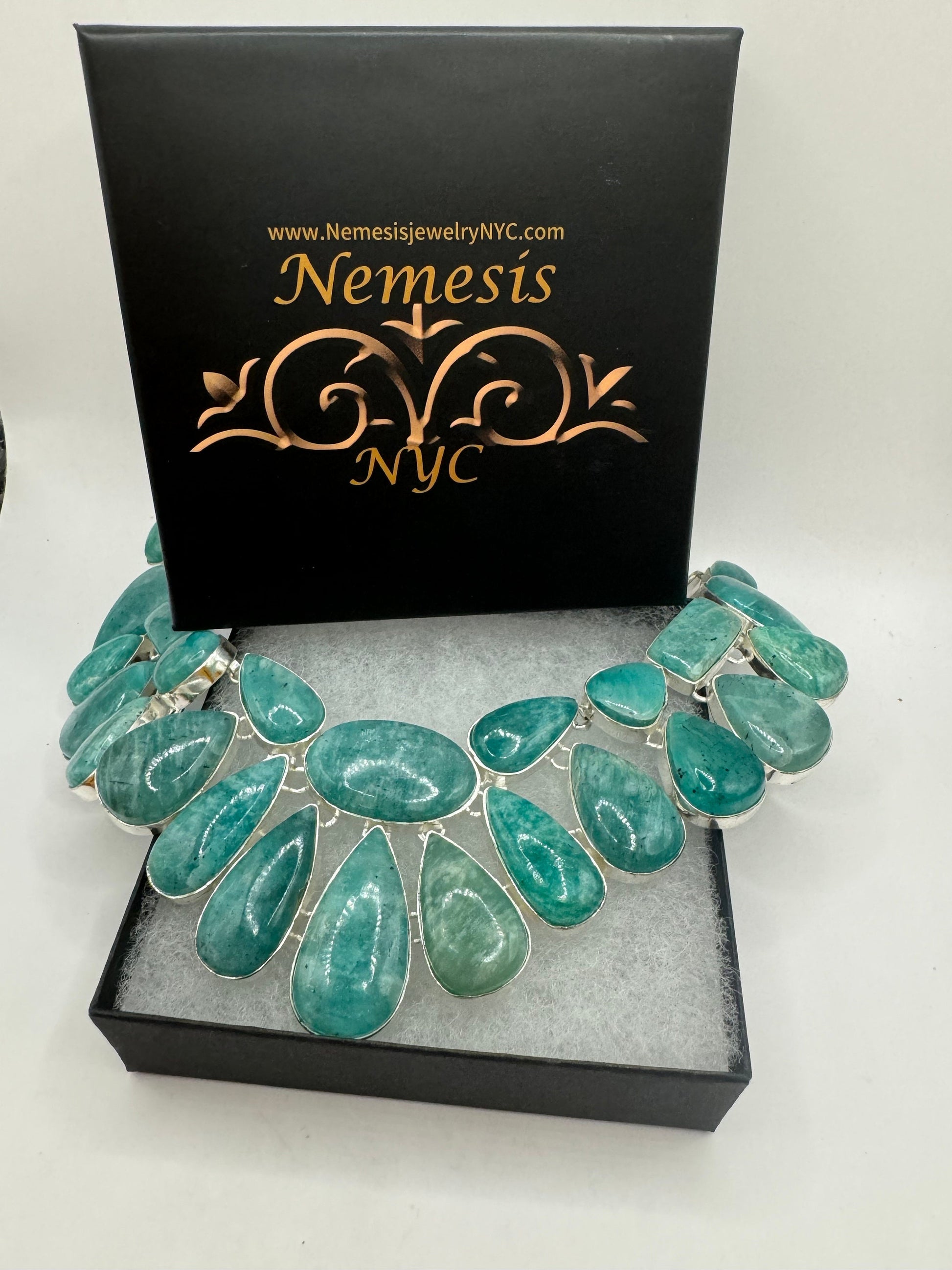 Vintage Blue Larimar Necklace Choker