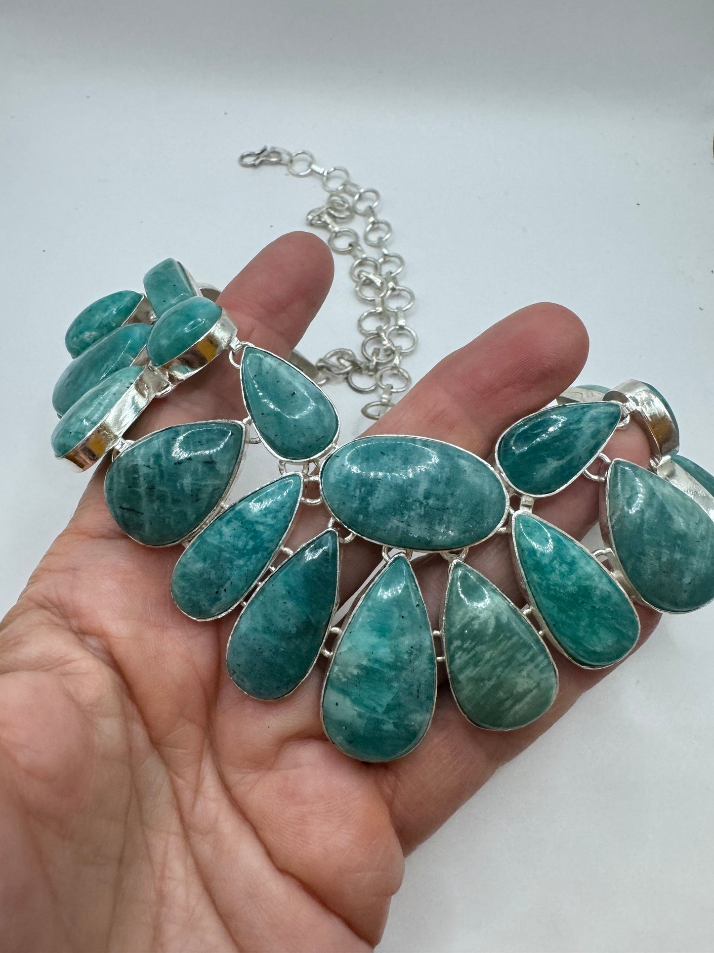 Vintage Blue Larimar Necklace Choker