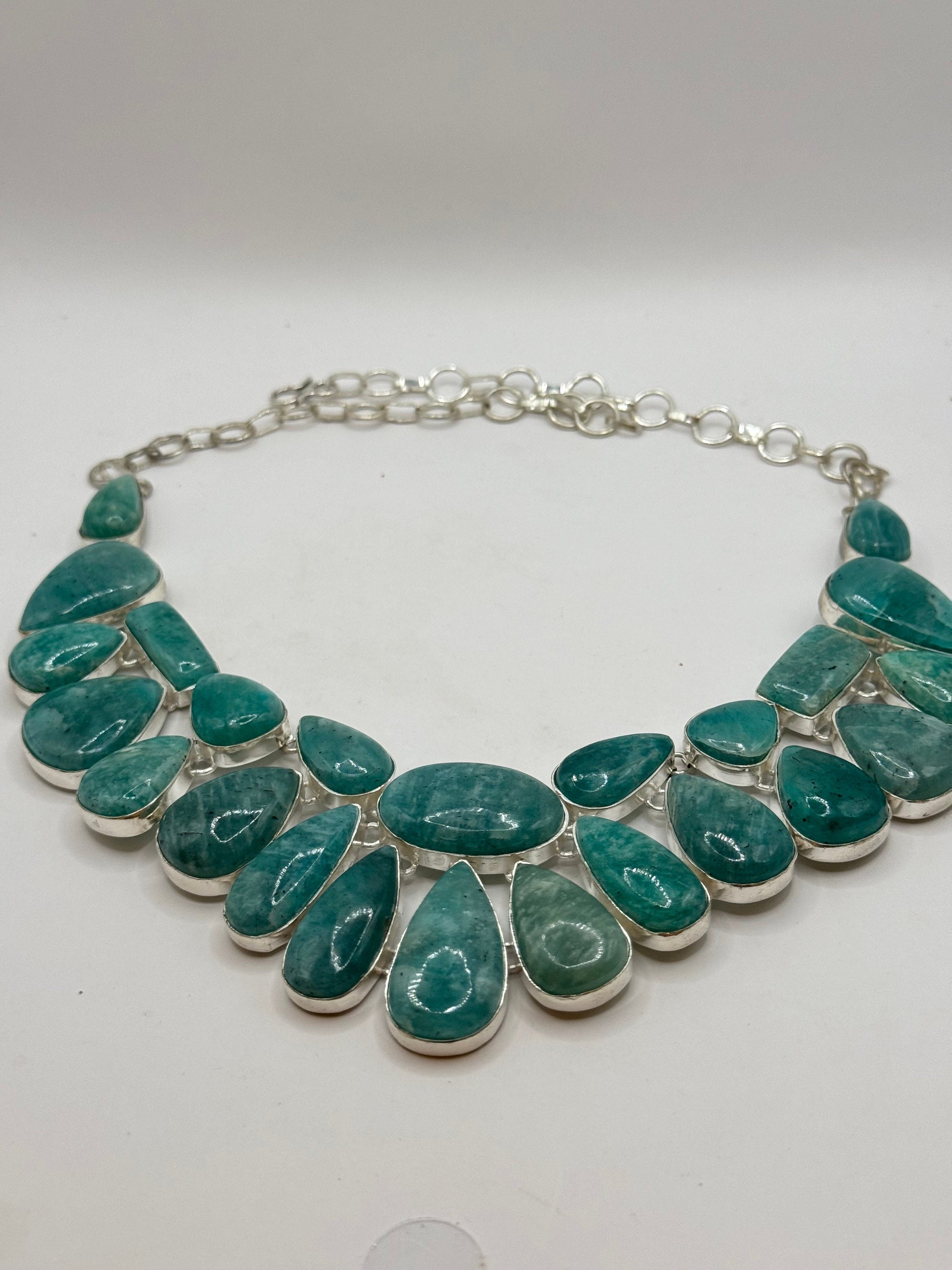 Vintage Blue Larimar Necklace Choker