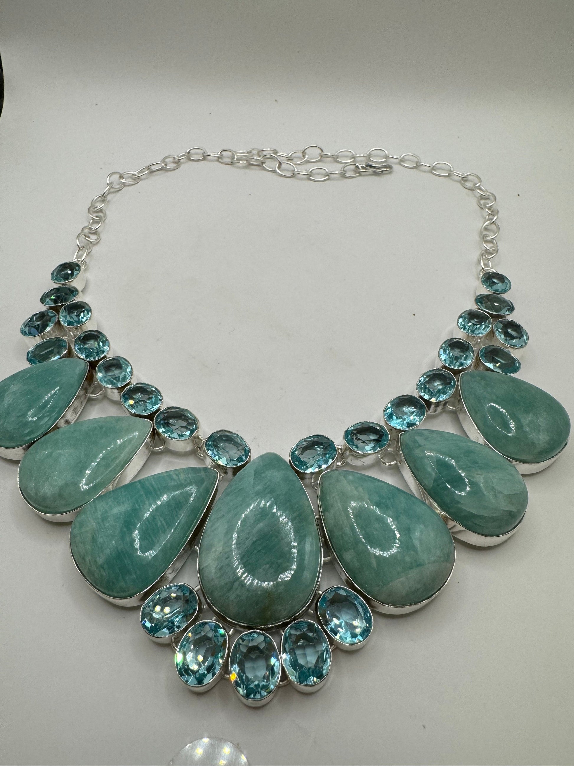 Vintage Blue Larimar Necklace Choker