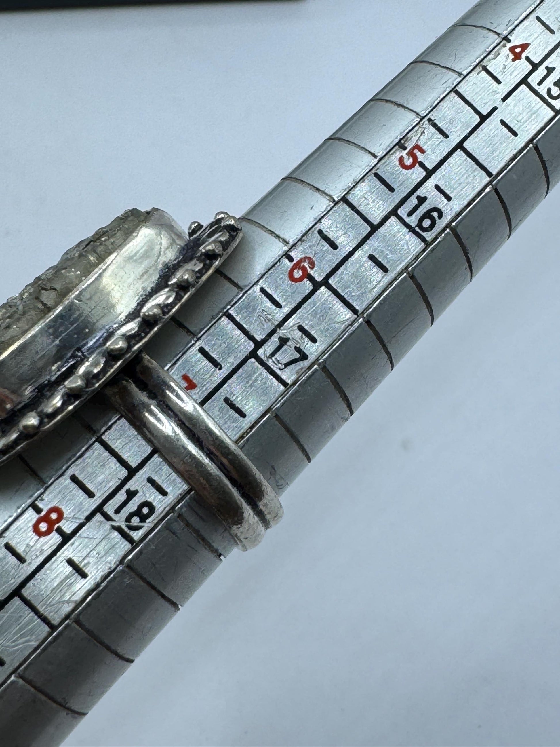 Vintage Gold Pyrite Silver Cocktail Ring Size 7