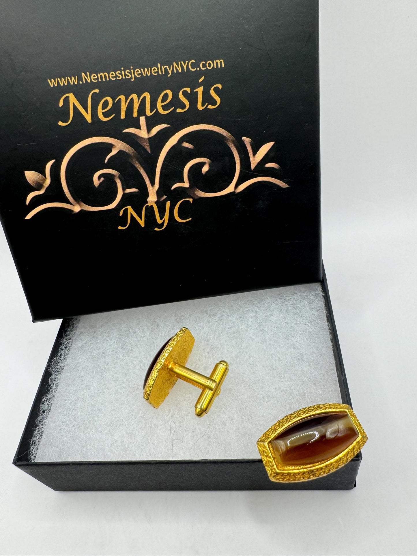 Vintage Blue Sapphire Cuff Links