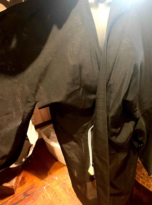 Vintage silk Japanese Kyoto Haori hapi short Kimono jacket