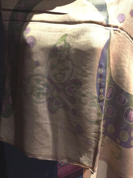 Vintage Styled Butterfly Pashmina Shawl