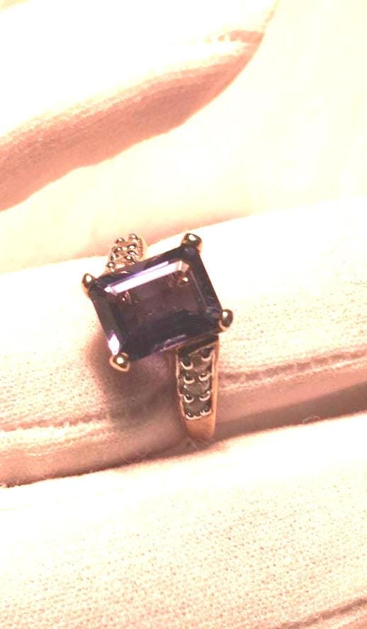 Vintage Handmade Deep Blue Iolite Setting 925 Sterling Silver Gothic Ring