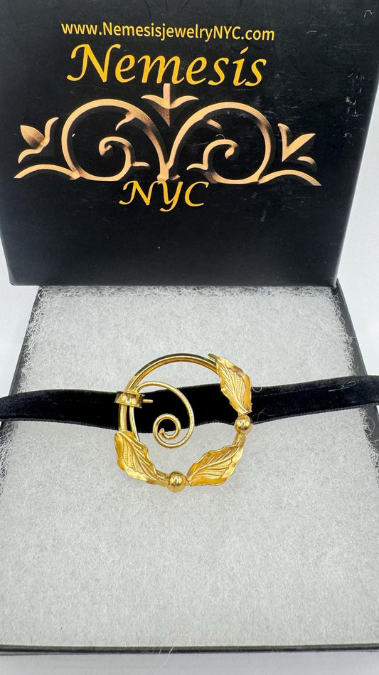 Vintage Flower Gold filled Brooch Pin