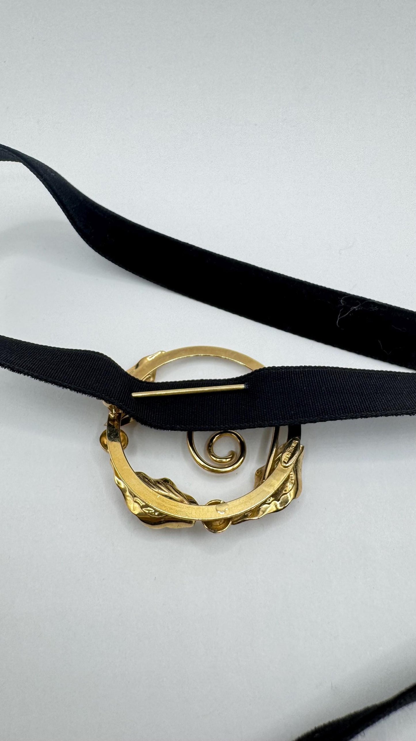 Vintage Flower Gold filled Brooch Pin