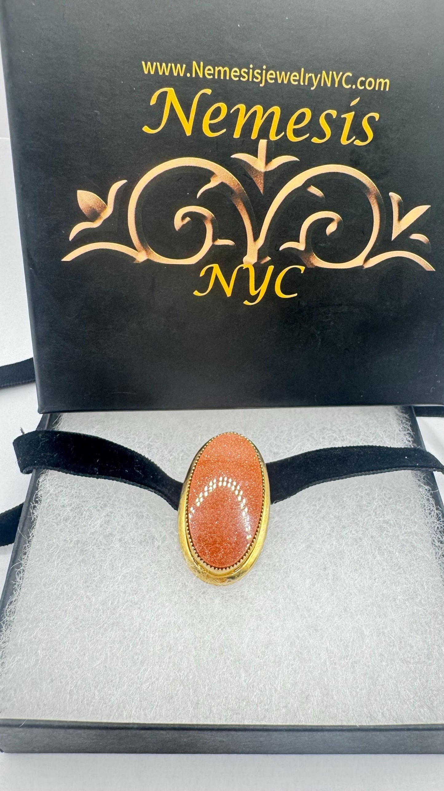 Vintage Goldstone Yellow Gold Filled Brooch Pin