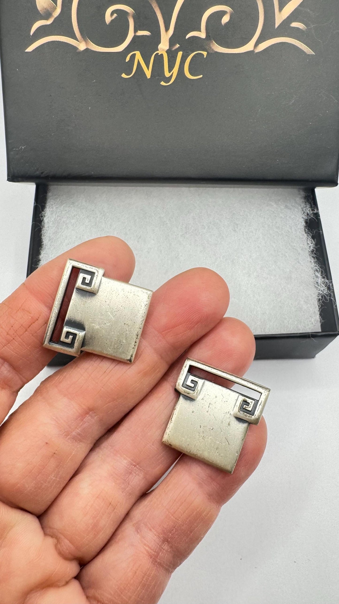 Vintage Golden Monogram Innitial Cuff Links