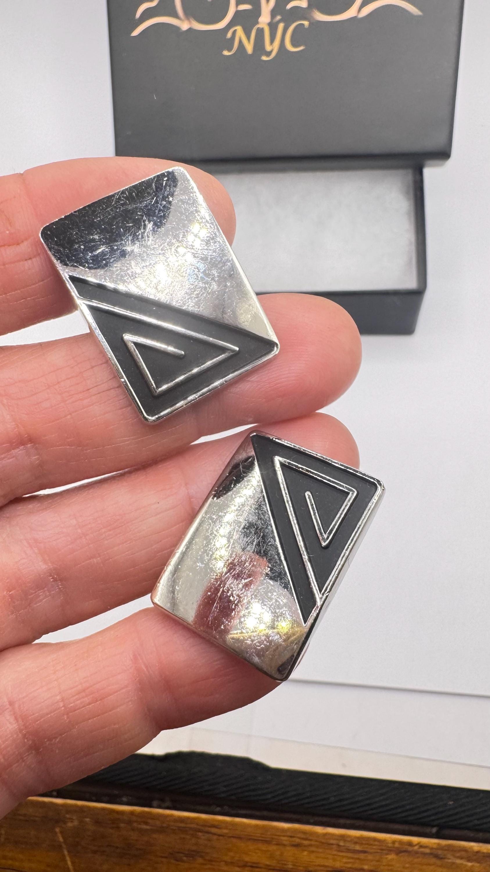 Vintage Golden Monogram Innitial Cuff Links