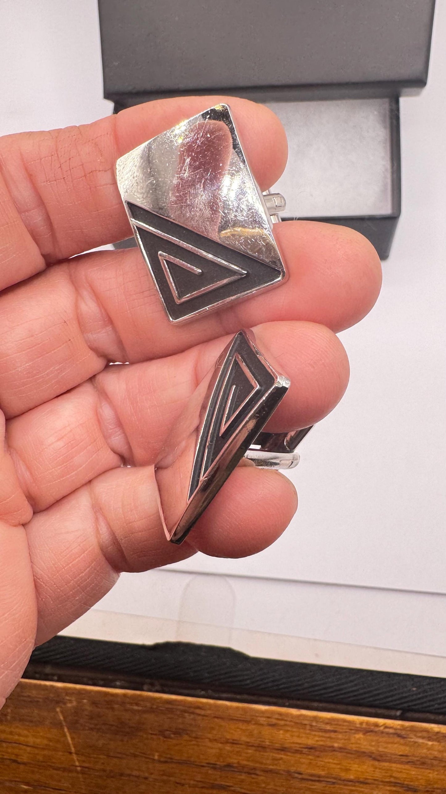 Vintage Golden Monogram Innitial Cuff Links