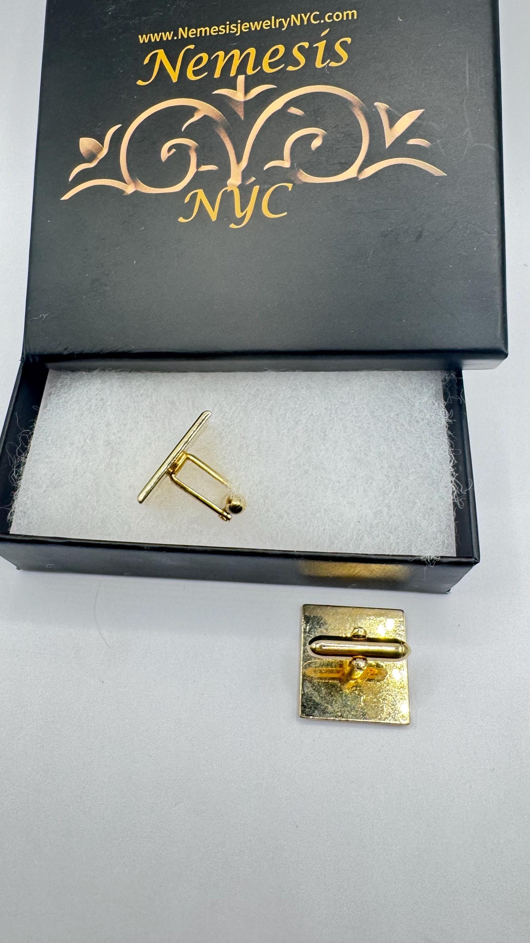 Vintage Golden Monogram Innitial Cuff Links