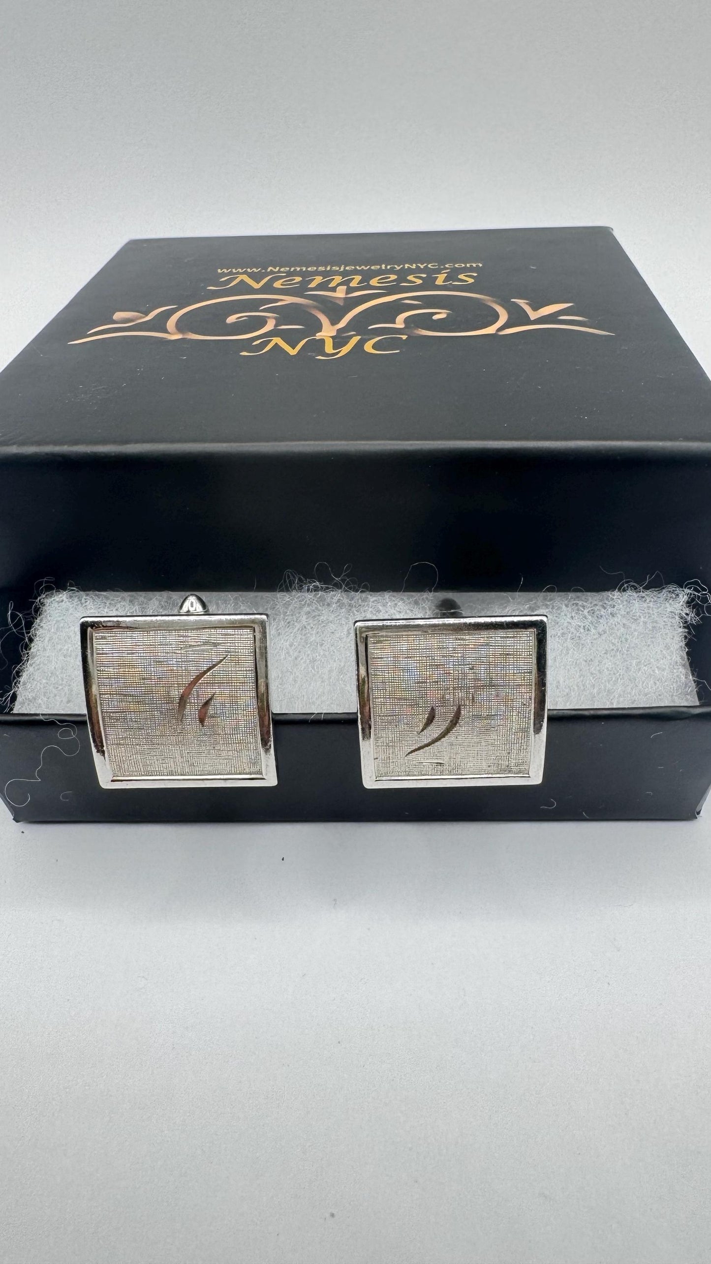 Vintage Golden Monogram Innitial Cuff Links