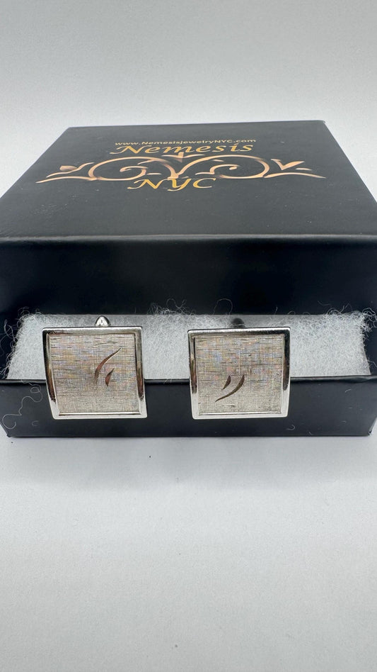 Vintage Golden Monogram Innitial Cuff Links