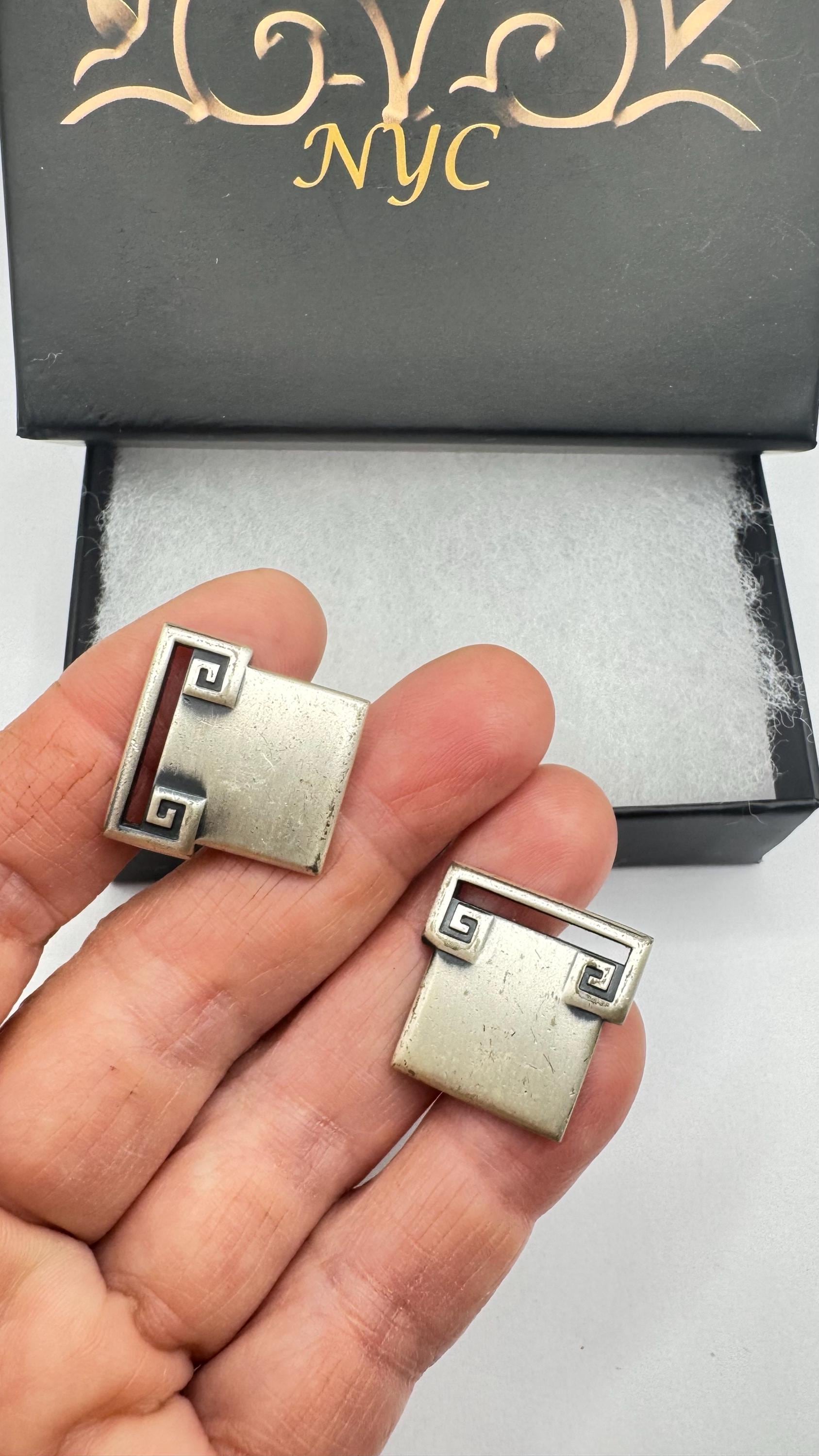 Vintage Golden Monogram Innitial Cuff Links