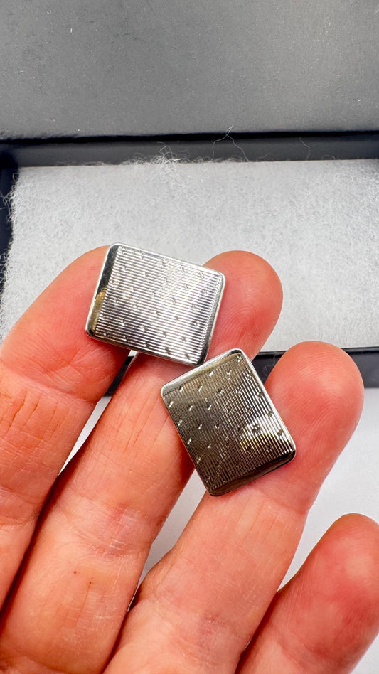 Vintage Golden Monogram Innitial Cuff Links