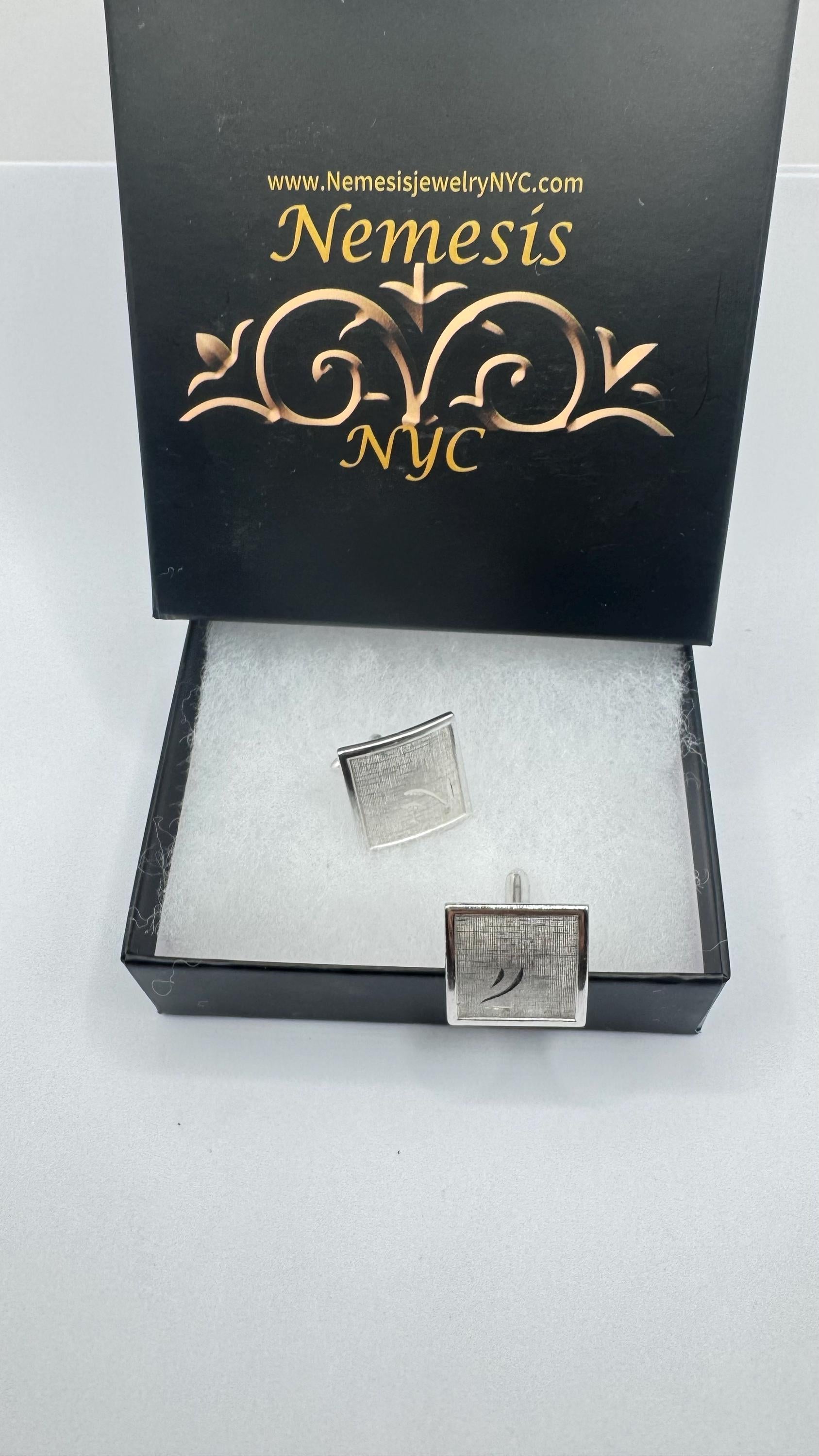 Vintage Golden Monogram Innitial Cuff Links