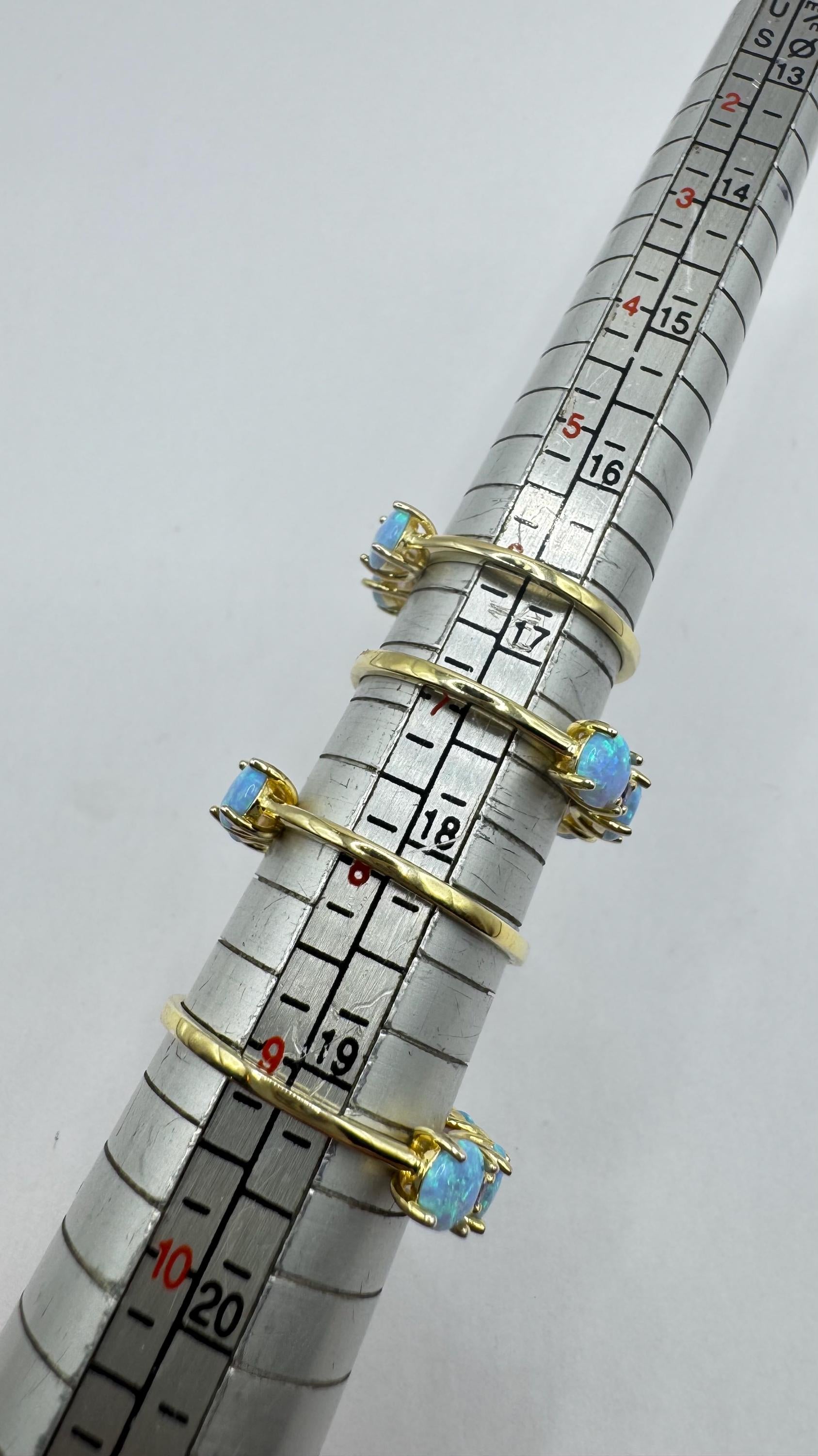 Vintage Fire Opal Green Chrome Diopside Ring Gold 925 Sterling Silver Cocktail Weddng Band Bride Something Blue