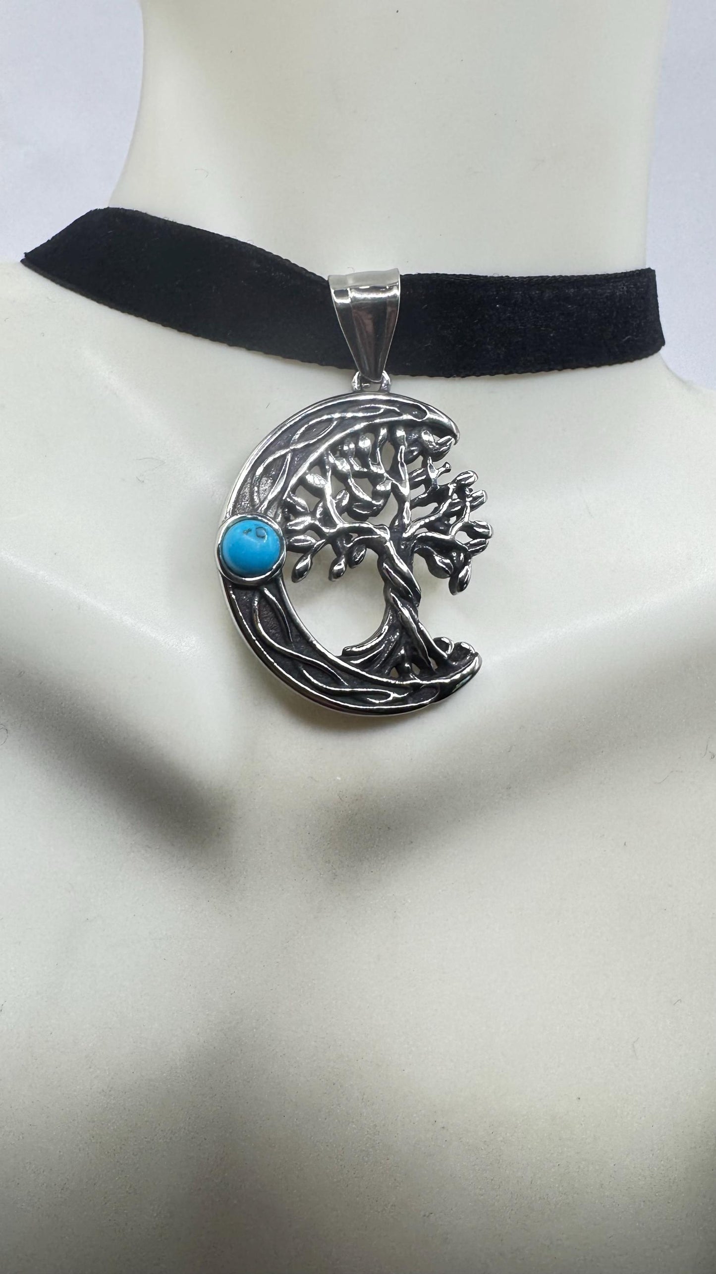 Vintage Silver Stainless Steel Dragonfly Choker Necklace