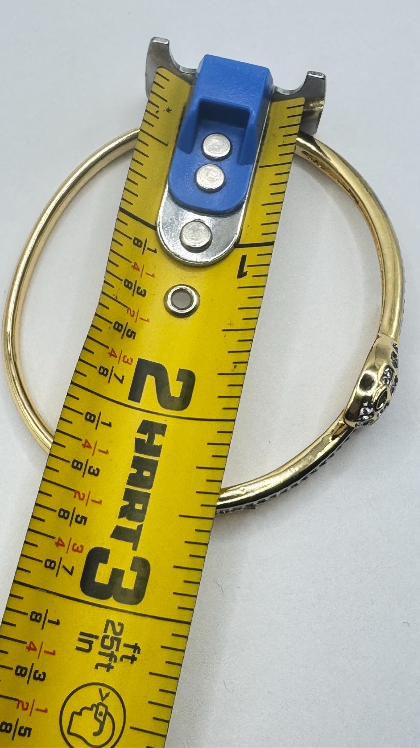 Vintage Snake Bangle Bracelet Gold filled Green Crystal Eyes