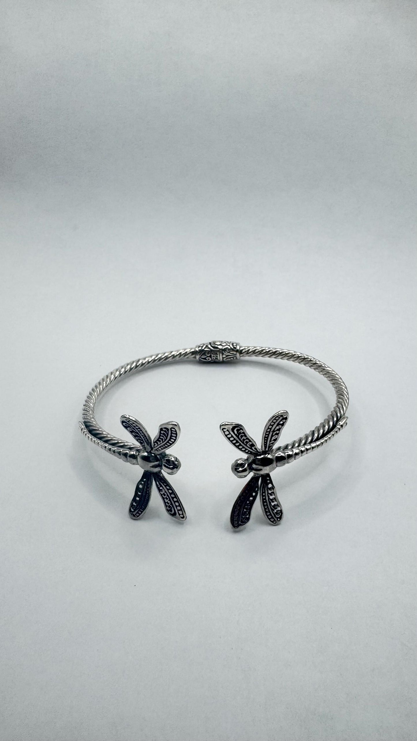 Vintage 925 Sterling Silver Cuff Bangle Bracelet