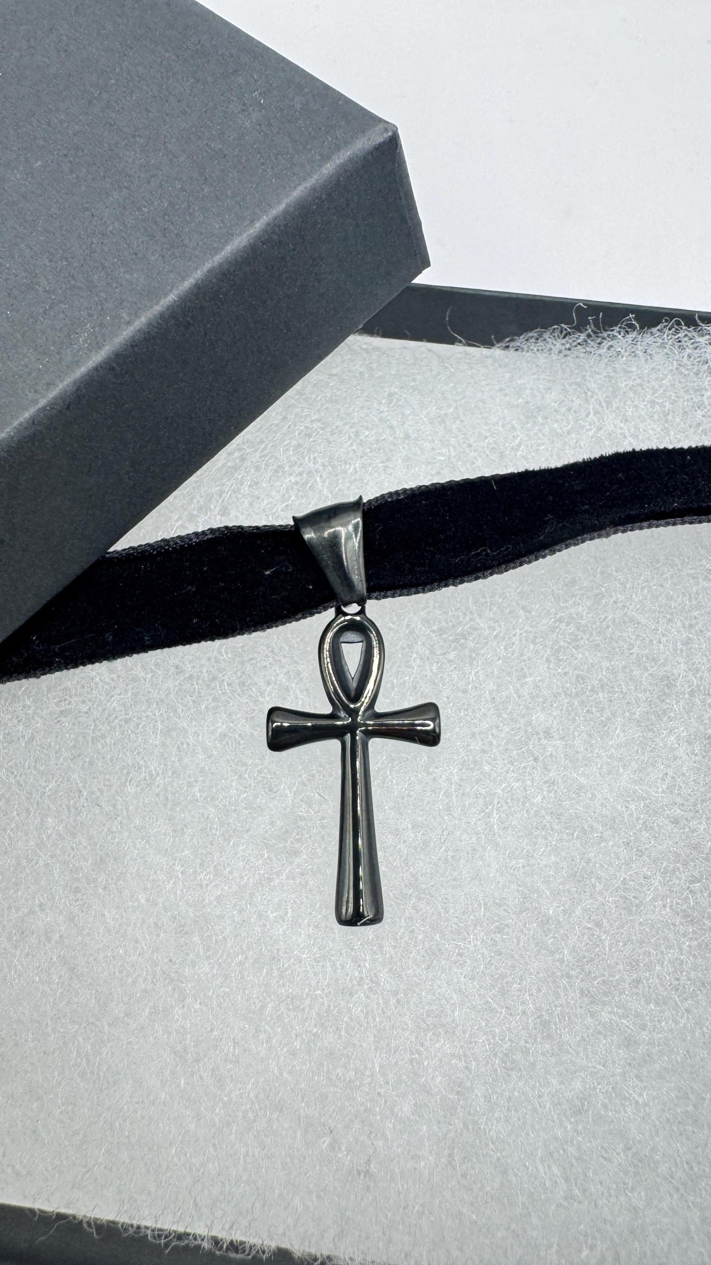 Egyptian Ankh Pendant Choker