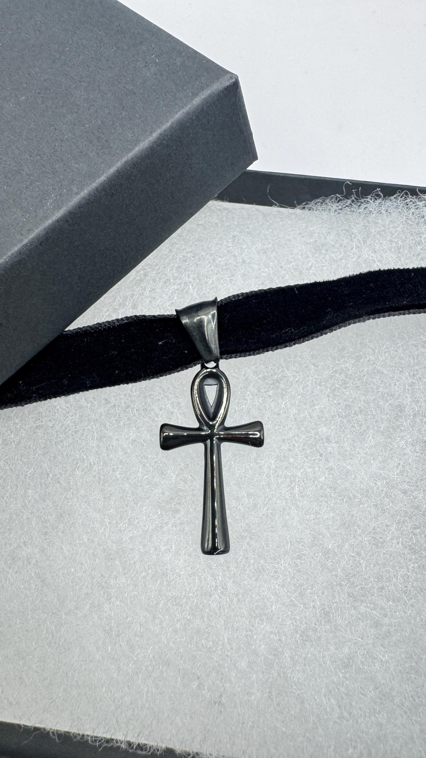 Egyptian Ankh Pendant Choker